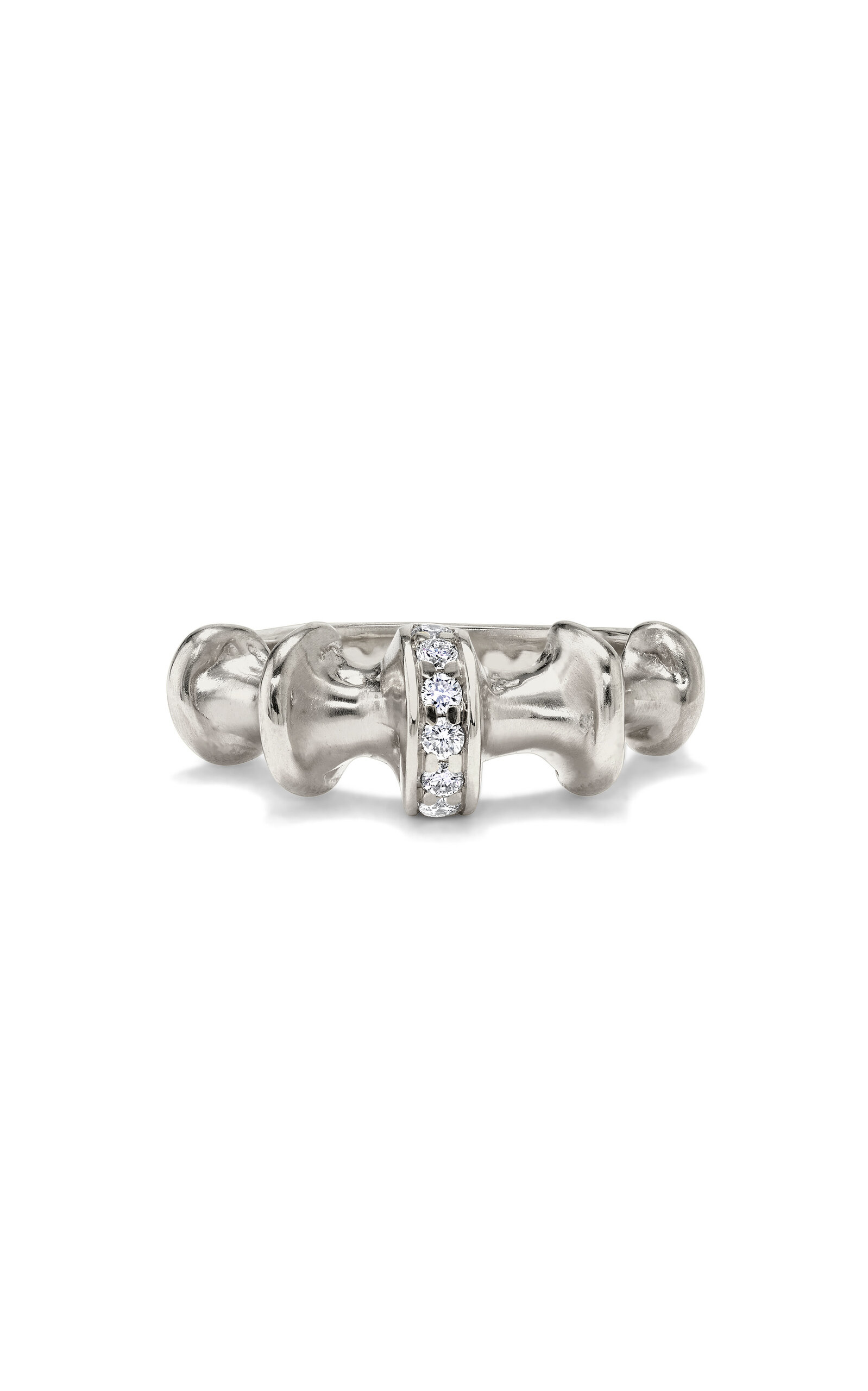 VRAM - Chrona 18k White Gold Diamond Ring - White - US 8 - Moda Operandi - Gifts For Her