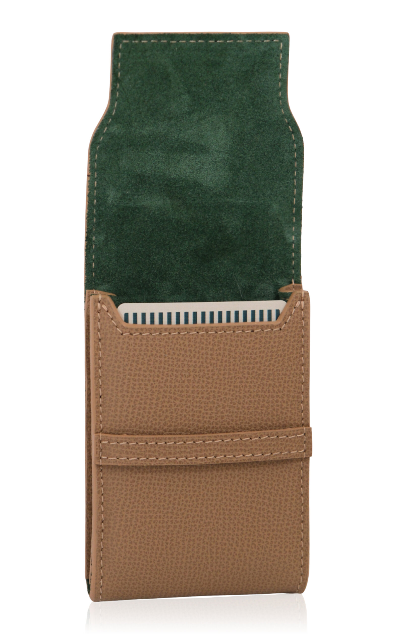 Throwing Doubles The Palmillaâ Leather Playing Card Set In Green