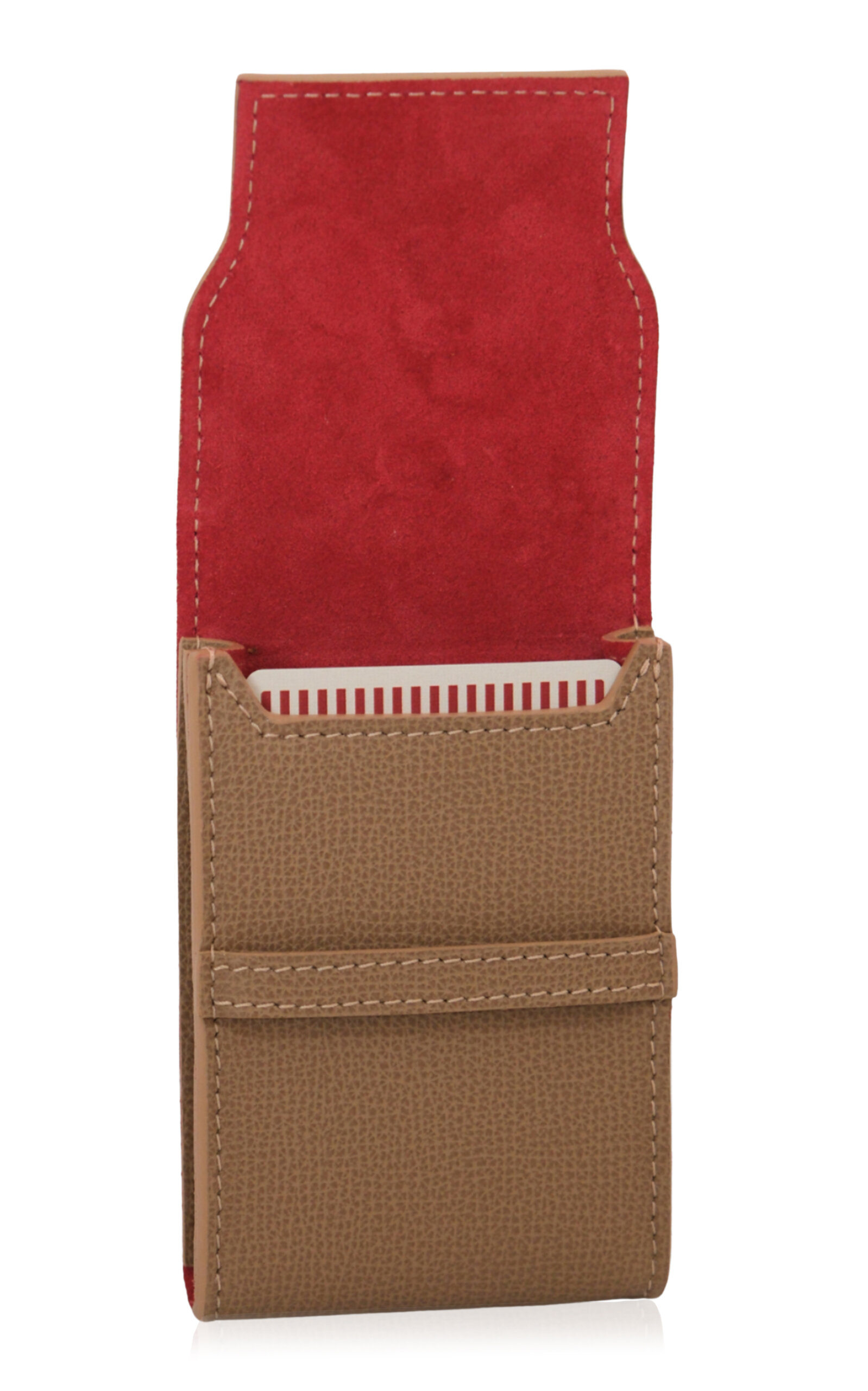 Throwing Doubles The Marrakesh – Leather Playing Card Set - Red