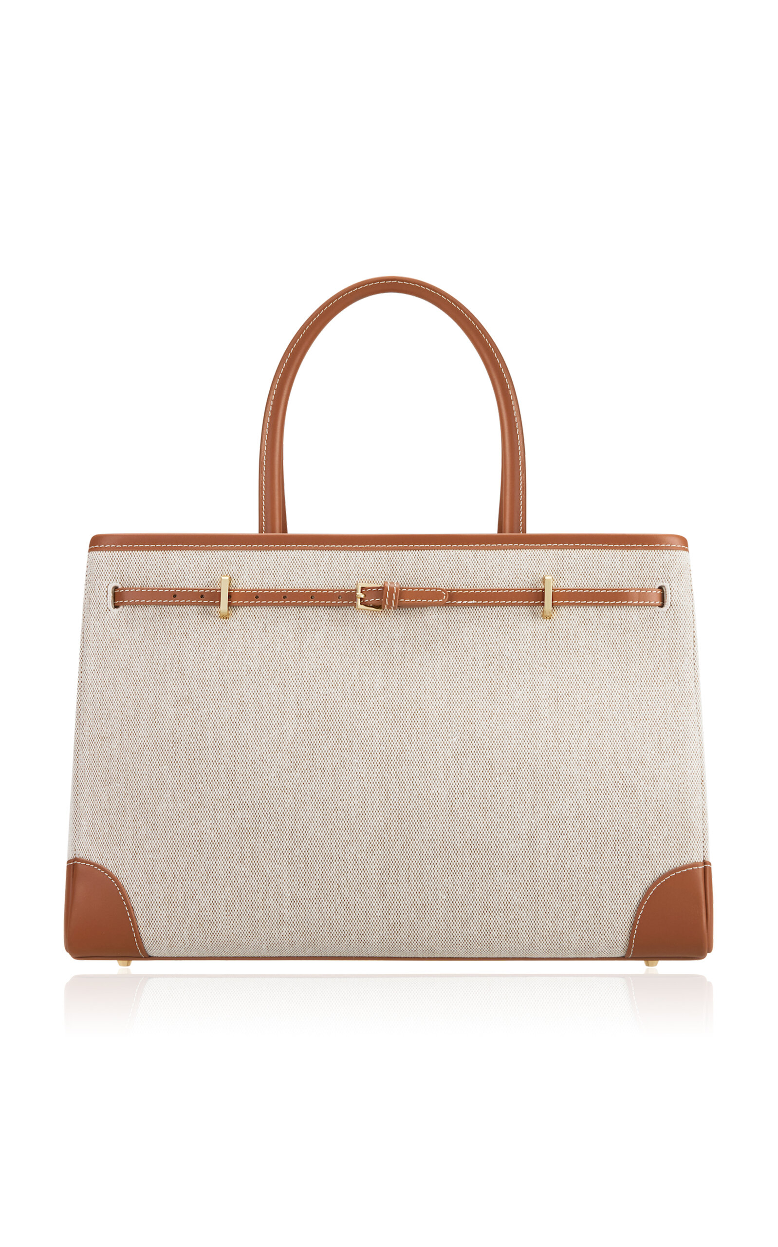 Verafied Caramel Canvas Book Tote Bag - Tan - OS