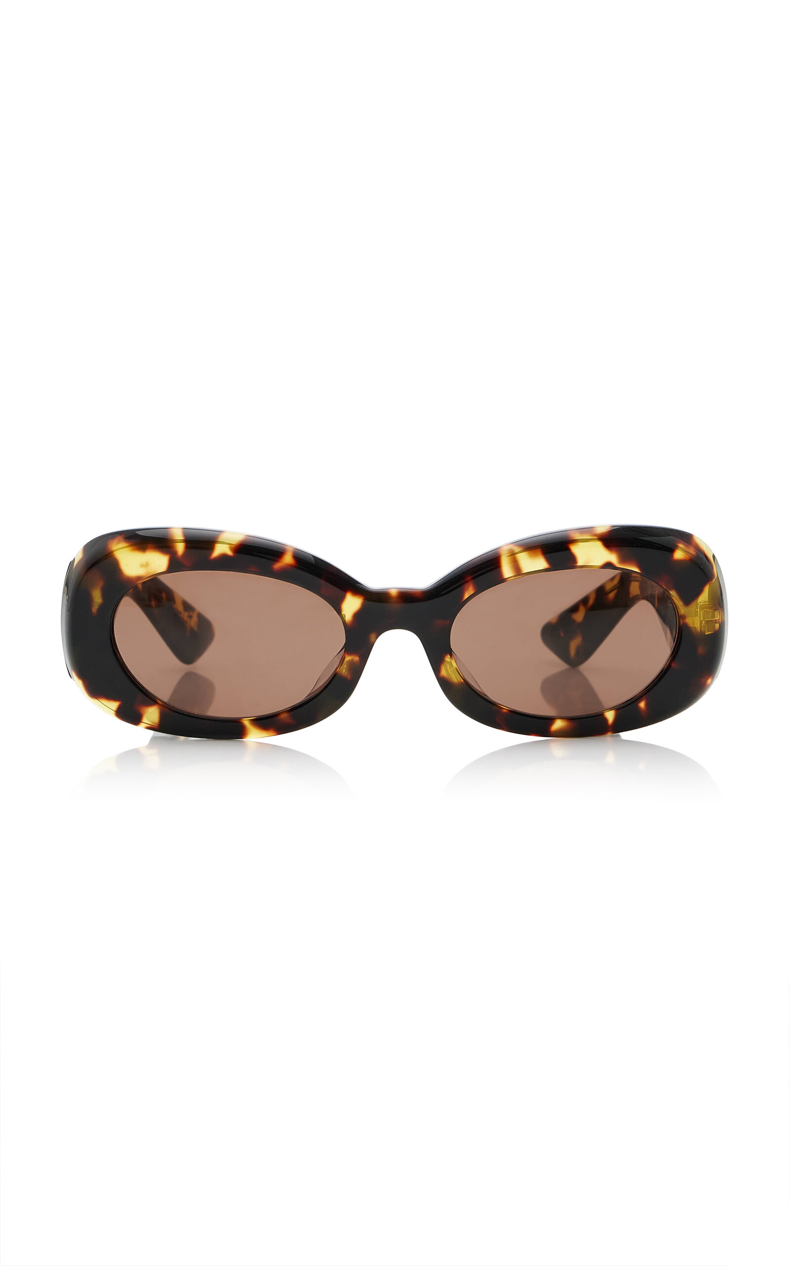 Khaite x Oliver Peoples 1992C Oval-Frame Acetate Sunglasses - Moda Operandi