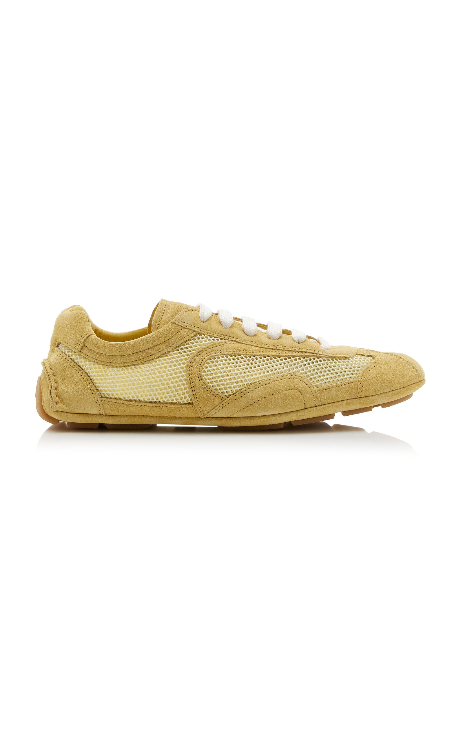 Prada Montecarlo Re-Edition 2005 Suede-Trimmed Mesh Sneakers