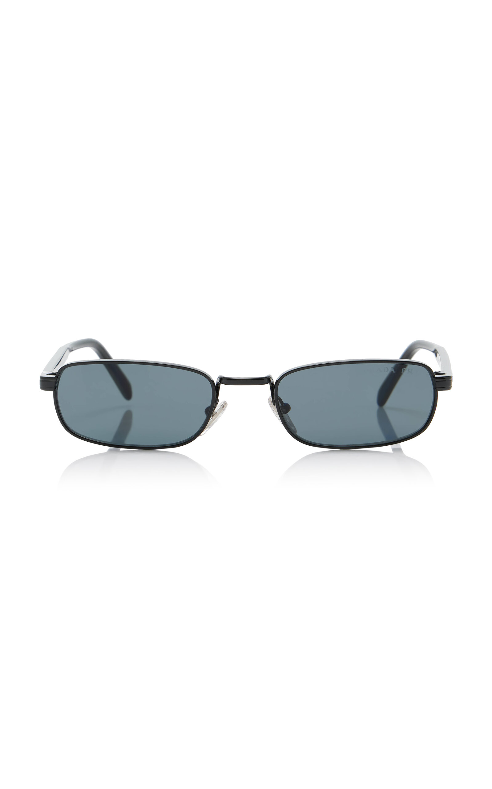 Prada Square-Frame Metal Sunglasses