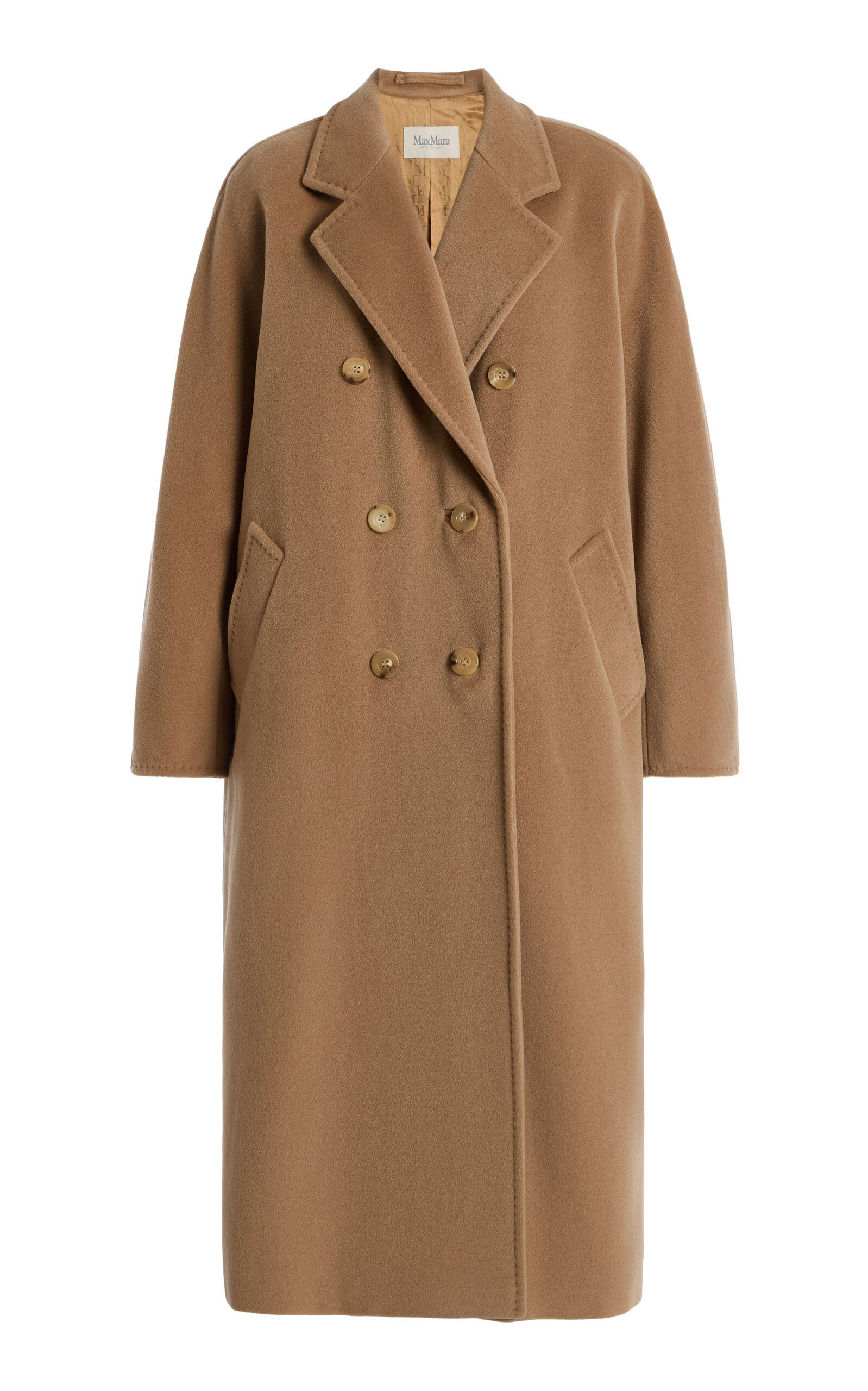 Max Mara Madame Wool Coat In Multi