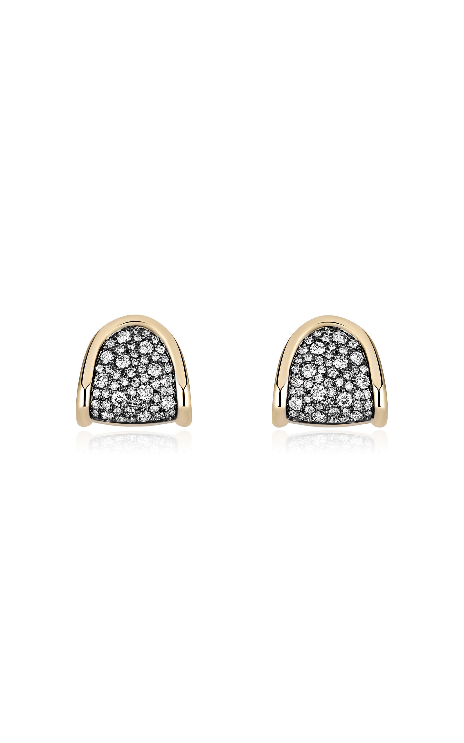 Mason And Books 14k Yellow Gold Diamond Earrings In Multi