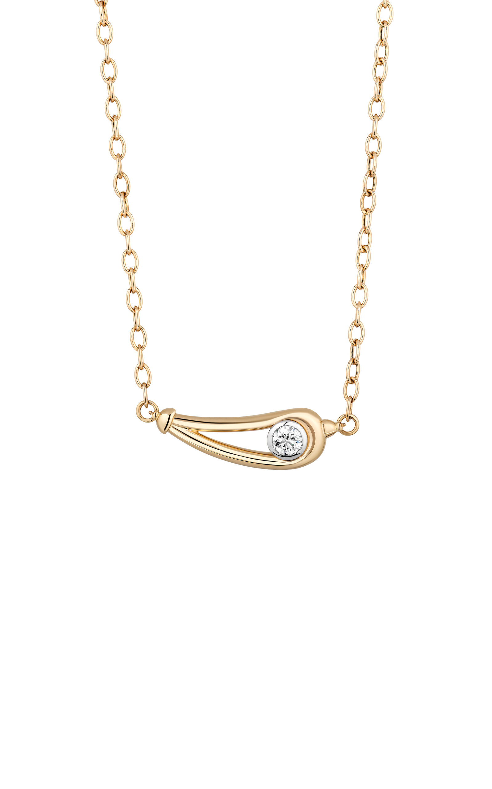 Mason And Books 14k Yellow Gold Diamond Necklace In Gold