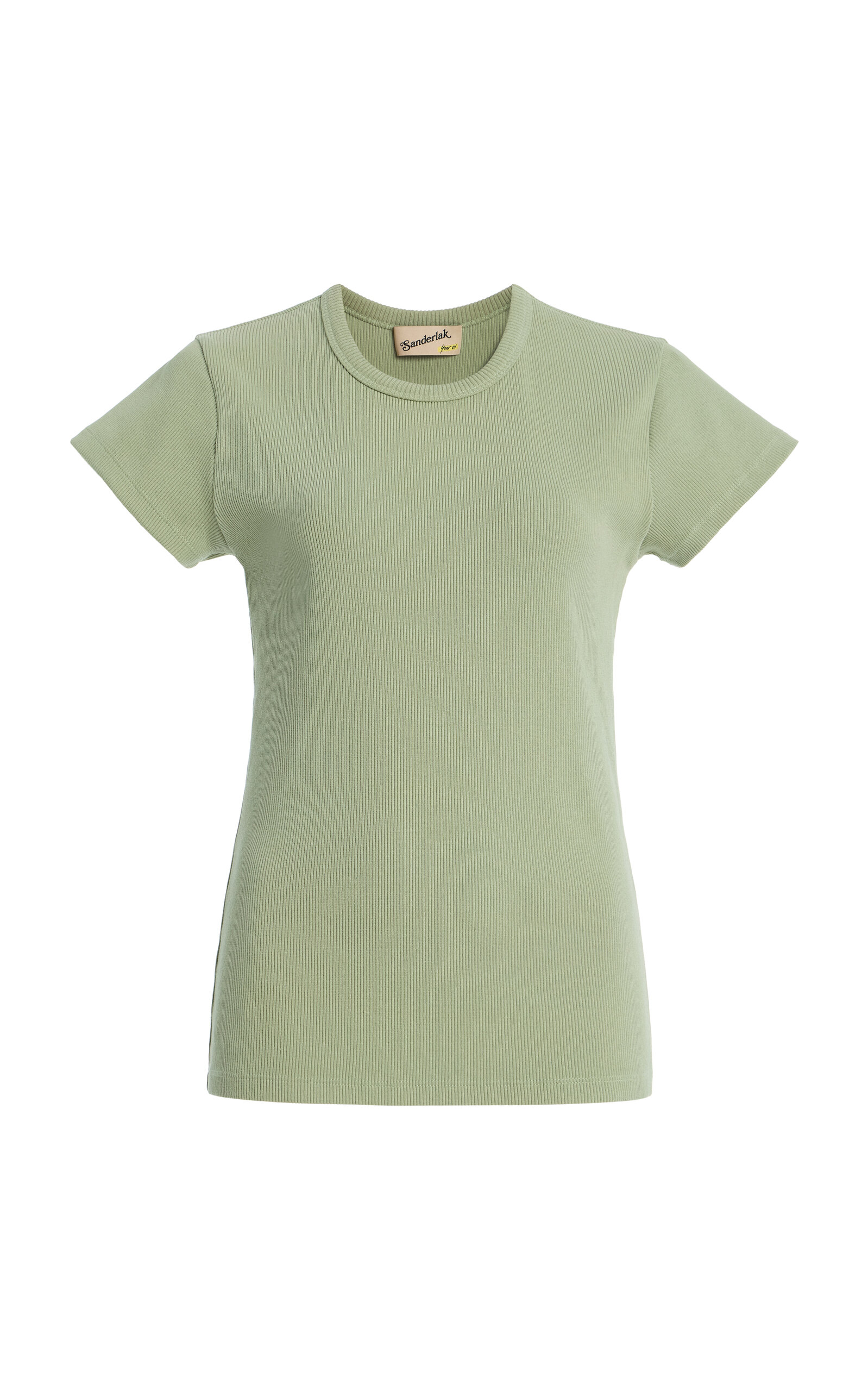 Sanderlak Slim Cotton T-shirt In Green
