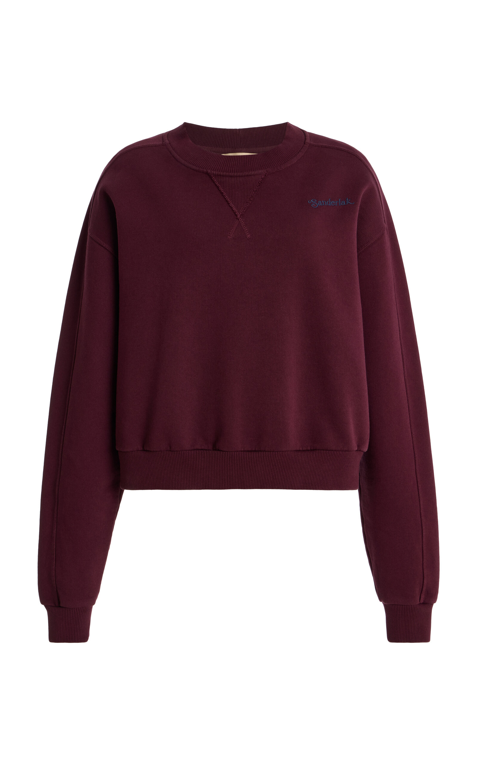 Sanderlak Cotton Jersey Sweatshirt In Purple