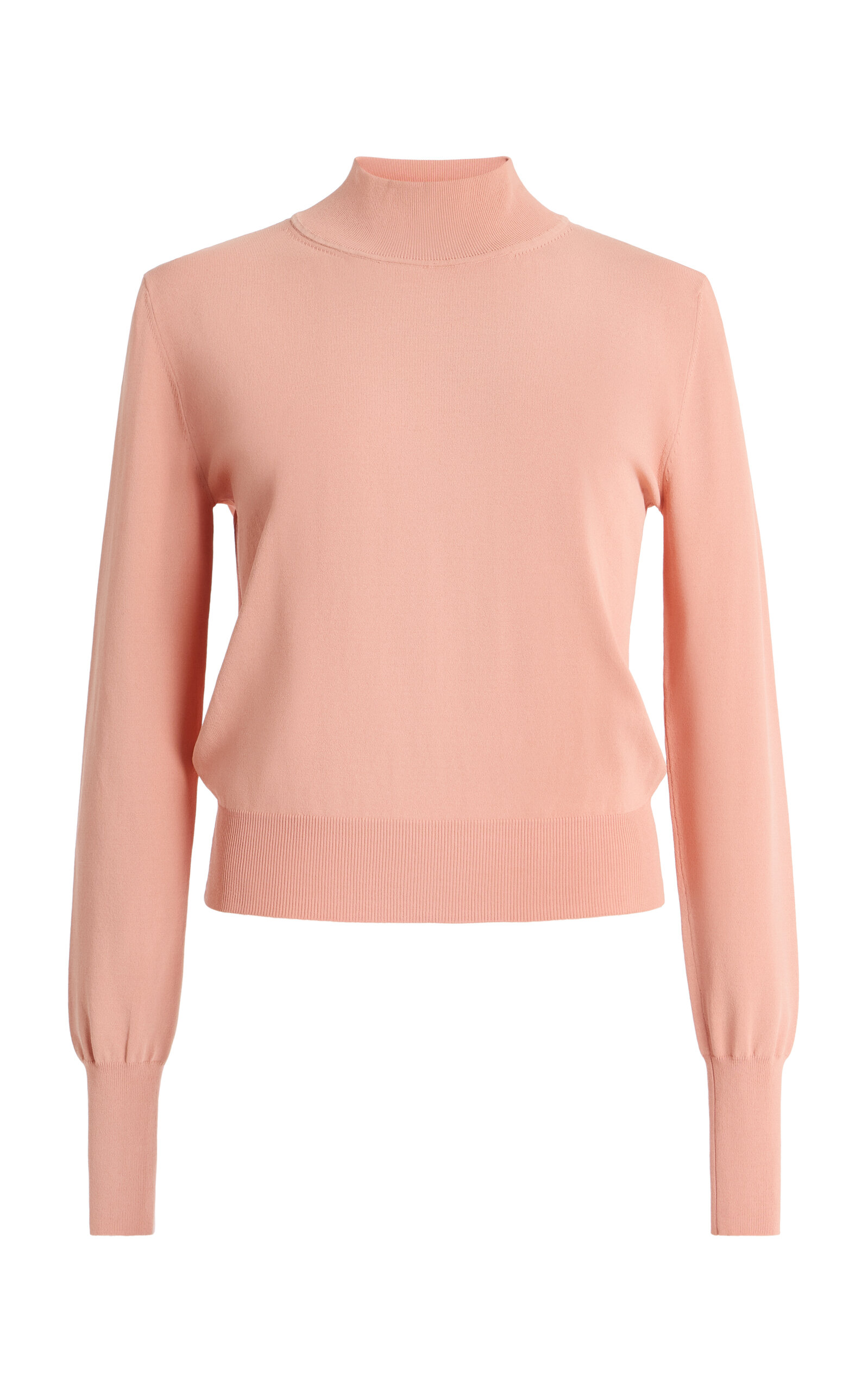 Sanderlak Knit Mockneck Sweater In Pink