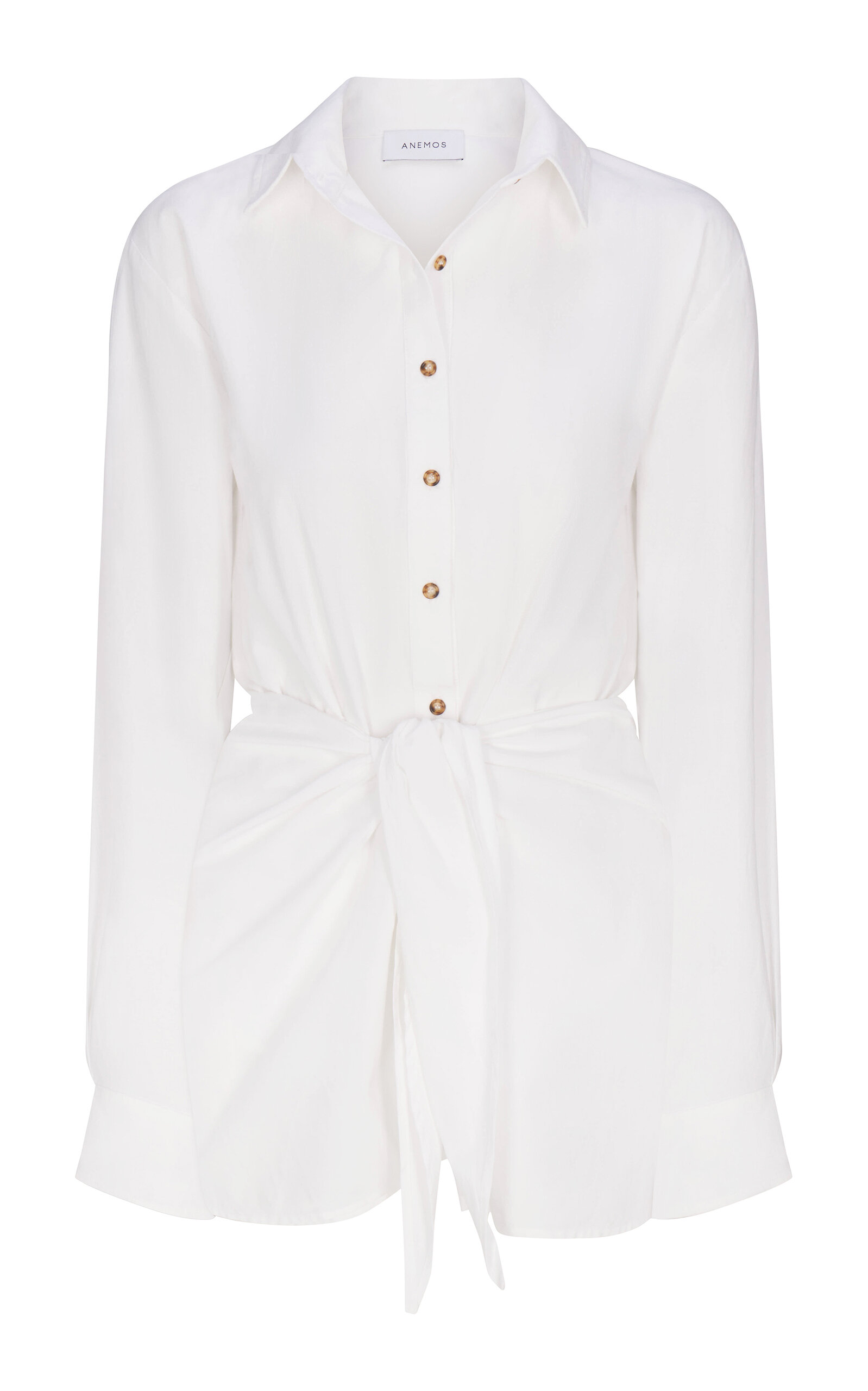Anemos The LA Button-Down Mini Wrap Dress