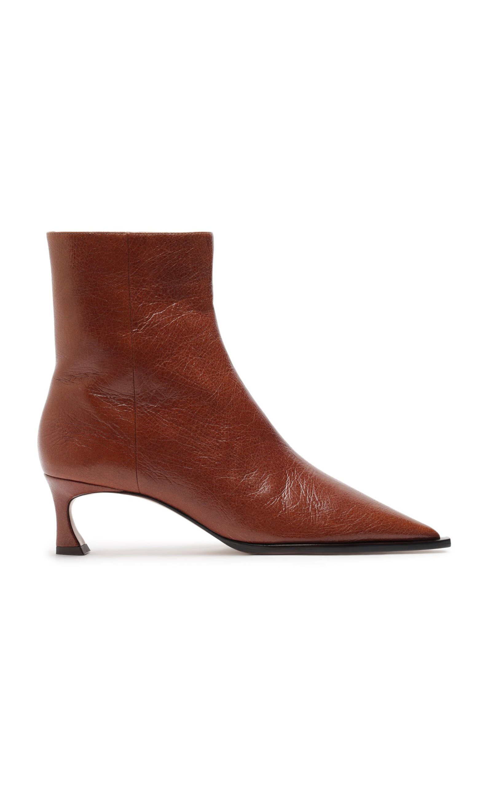 Alexandre Birman Myra Leather Boots - Brown - Women's Shoes