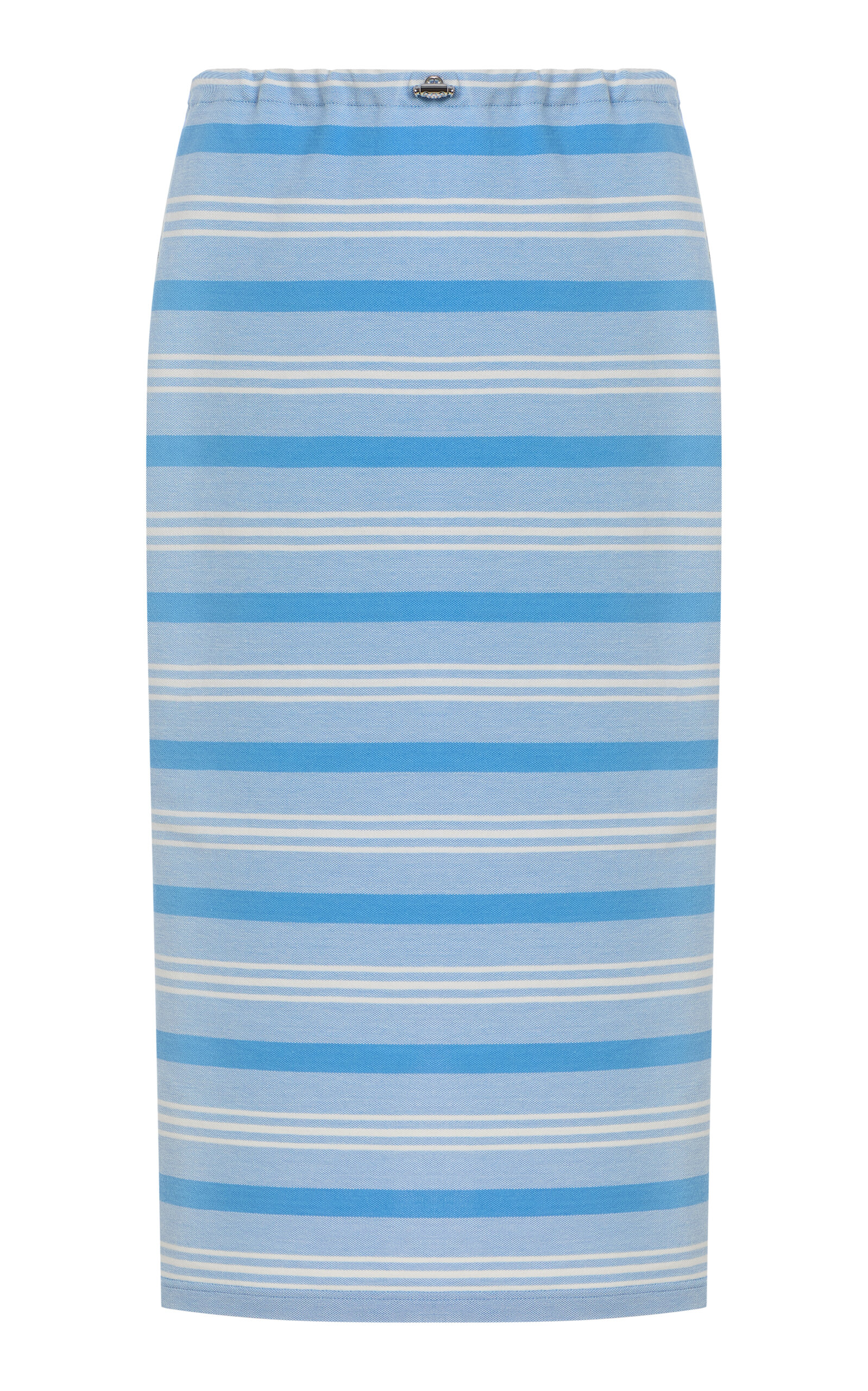 Prada Cotton Pique Midi Skirt