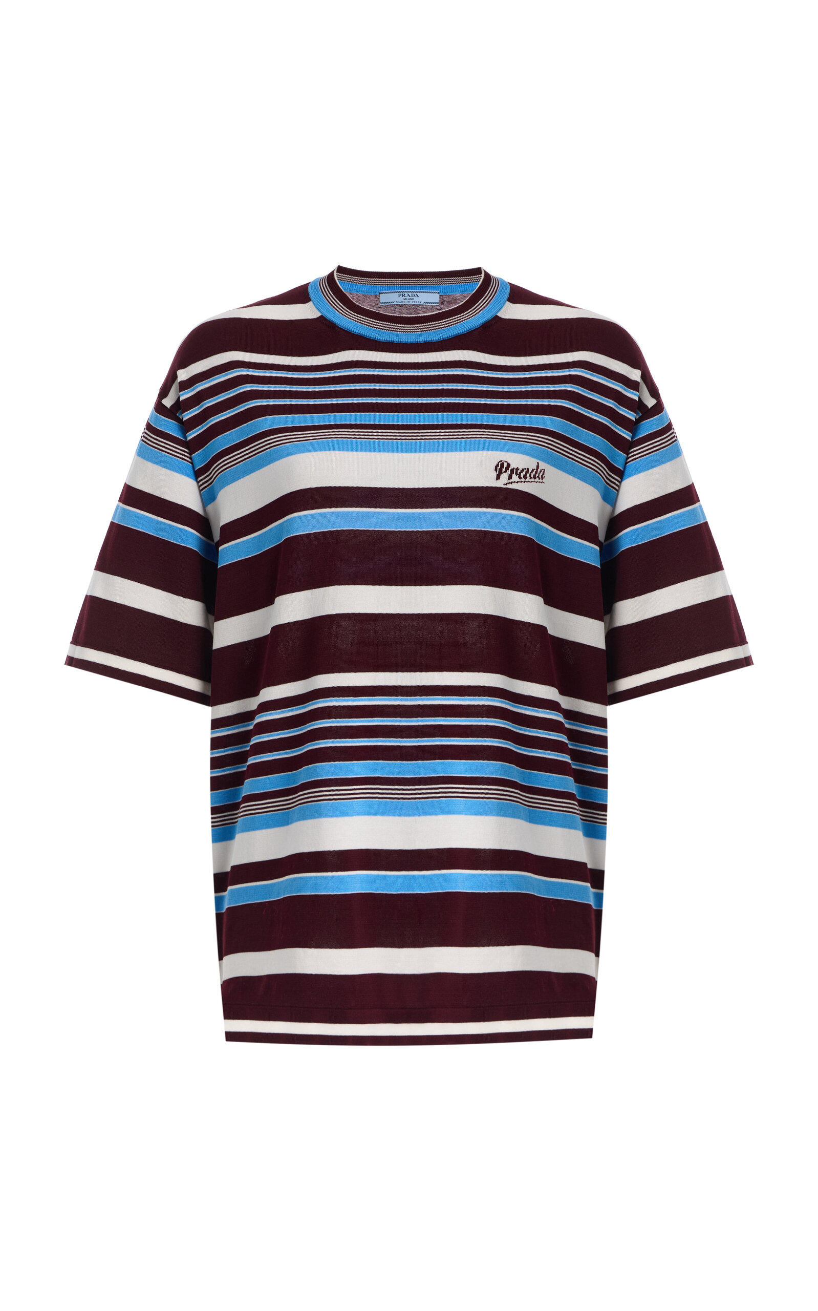 Prada Striped Cotton T-Shirt - Moda Operandi