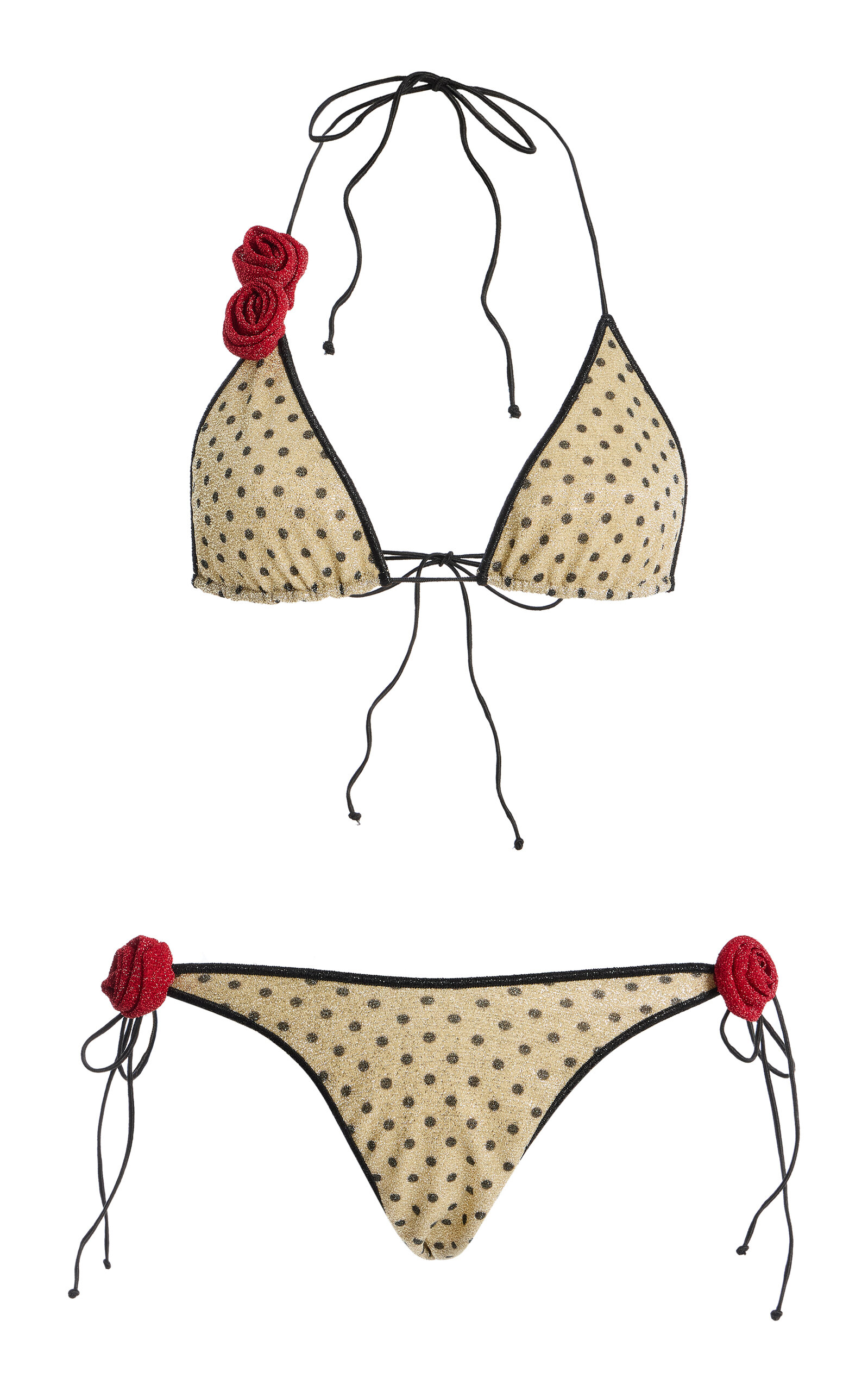 Oséree Lumière Rose-Detailed Polka-Dot Microkini