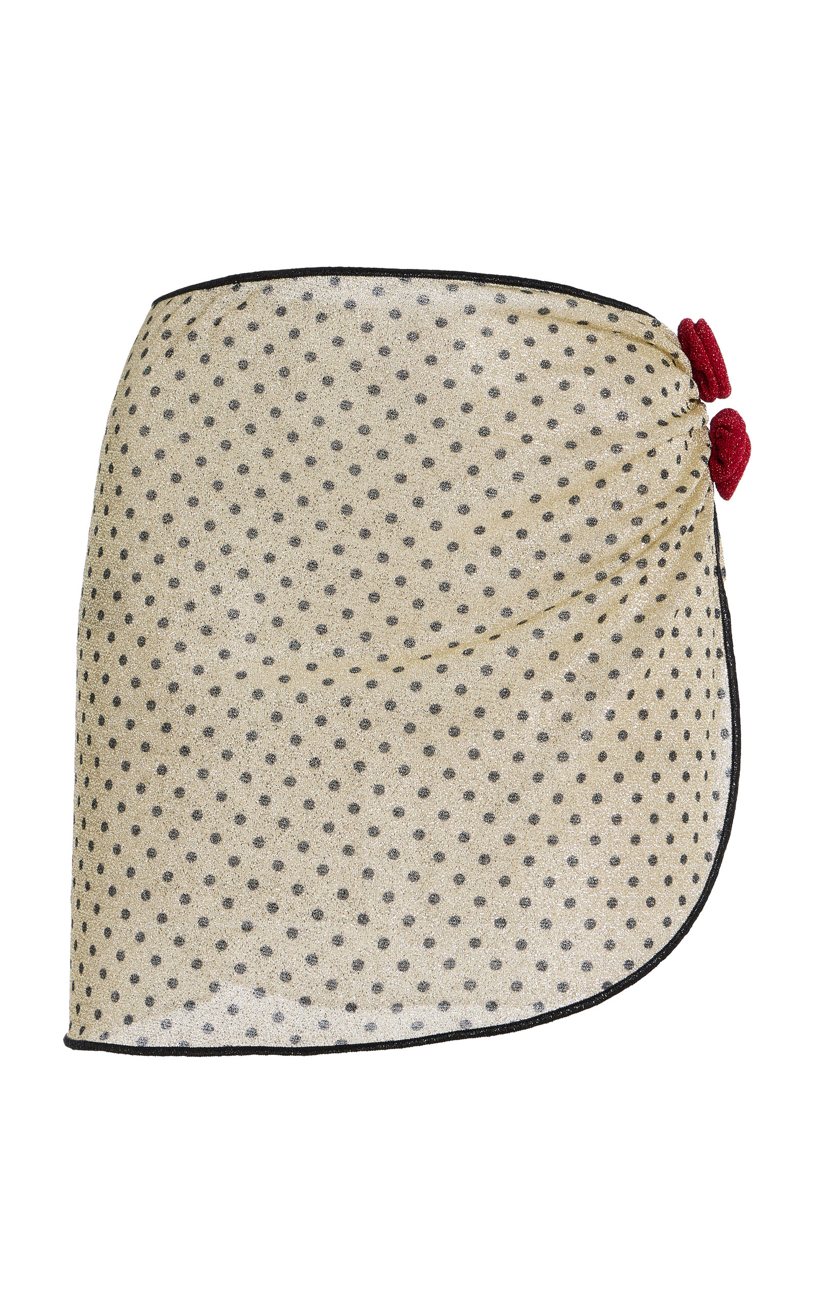 Oseree Lumière Rose-Detailed Polka-Dot Pareo