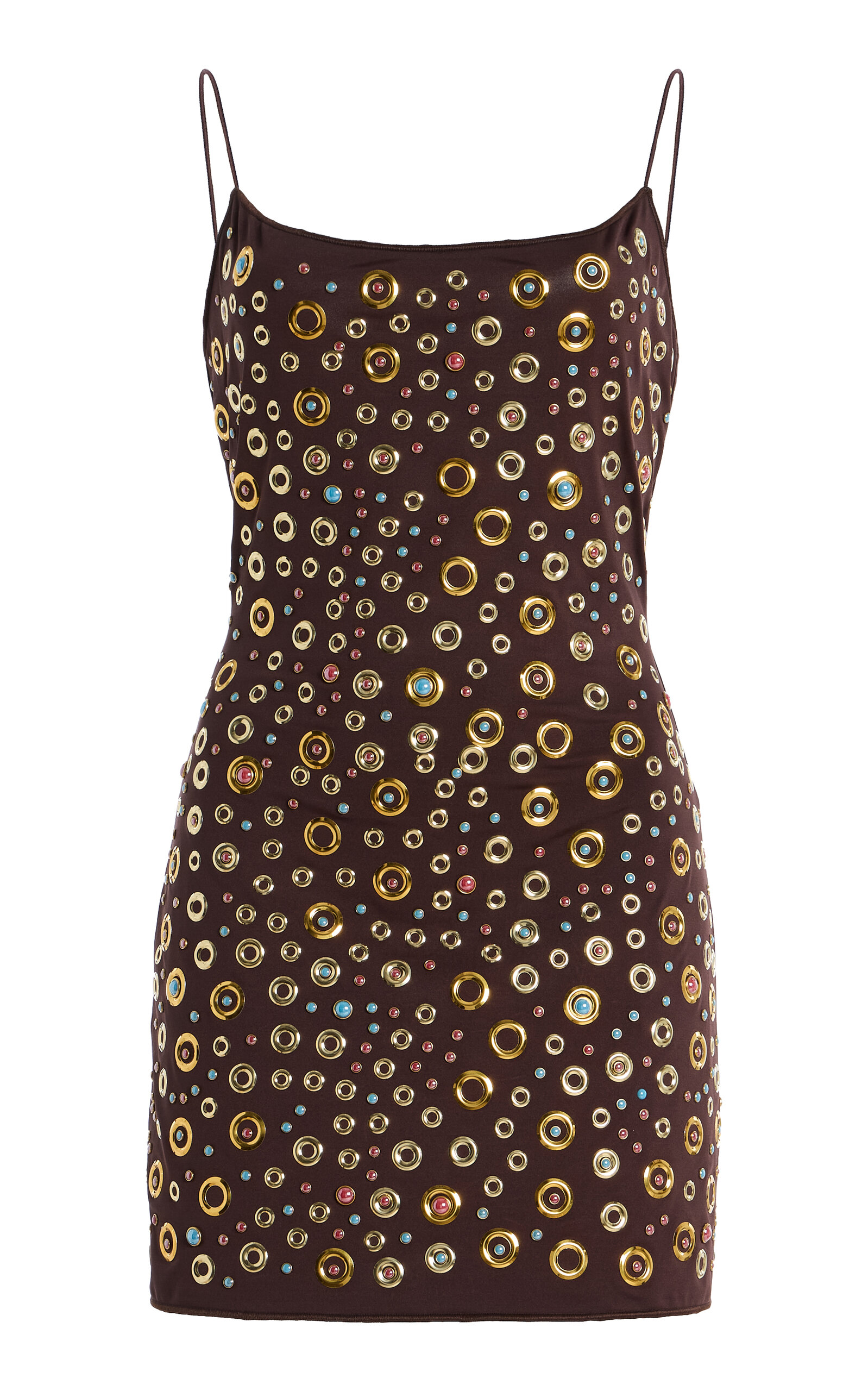 Oseree Stud Mini Dress - Women's Clothing
