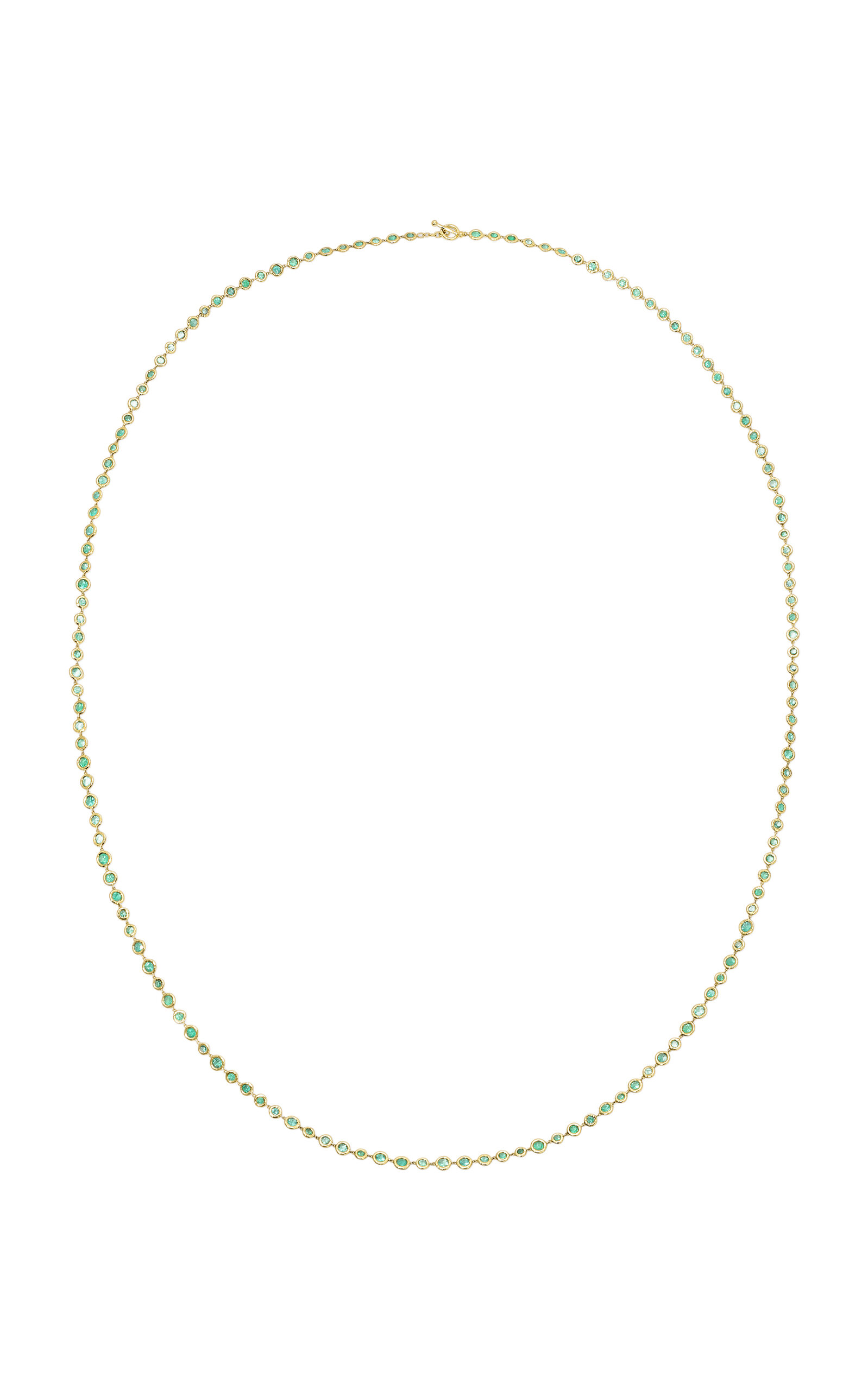 Octavia Elizabeth 18k Yellow Gold Forest Emerald Necklace - Green - OS - Only At Moda Operandi