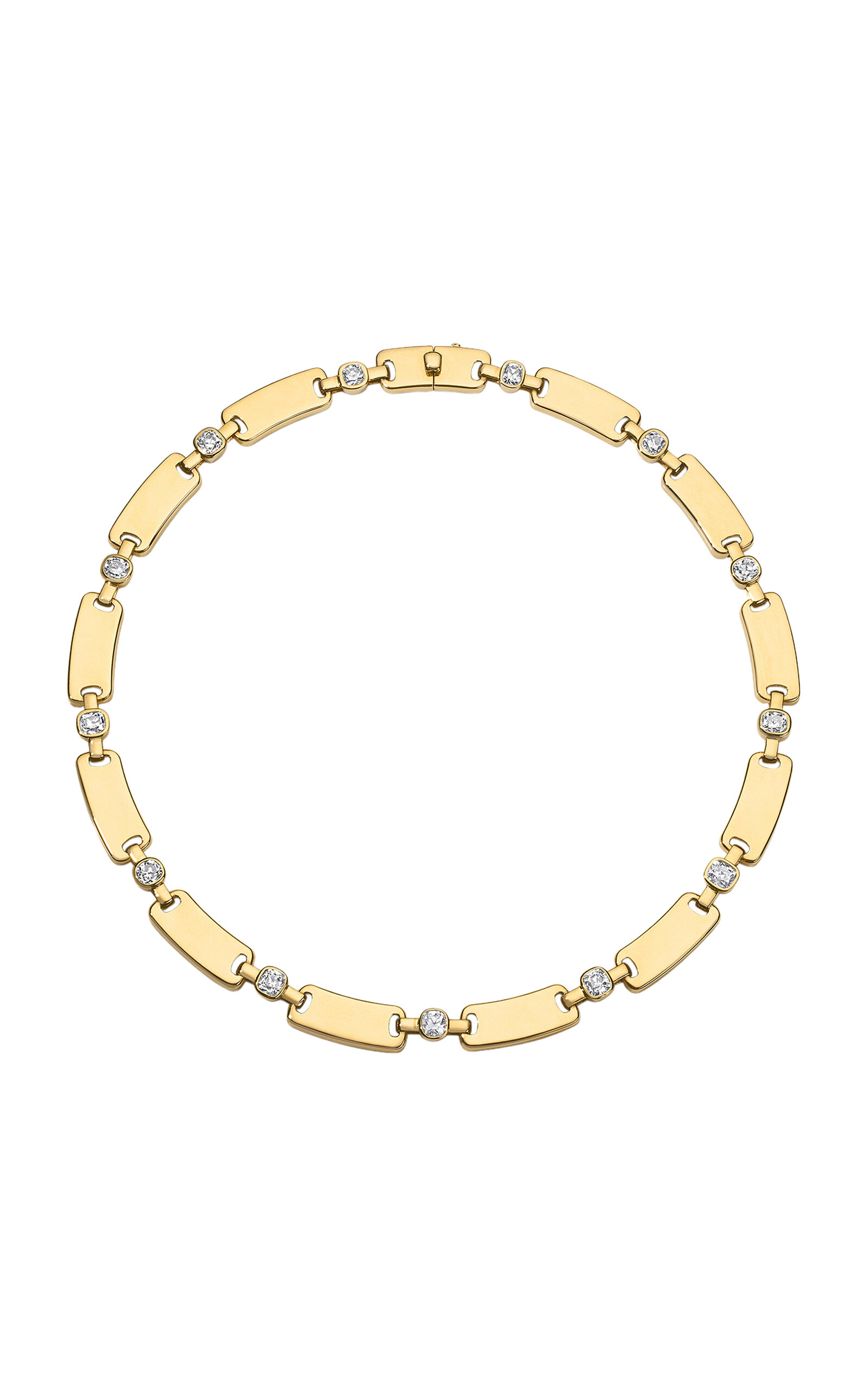 Jade Ruzzo 18k Yellow Gold Peggy Necklace - Antique Champange Diamonds - Gold - OS - Only At Moda Operandi