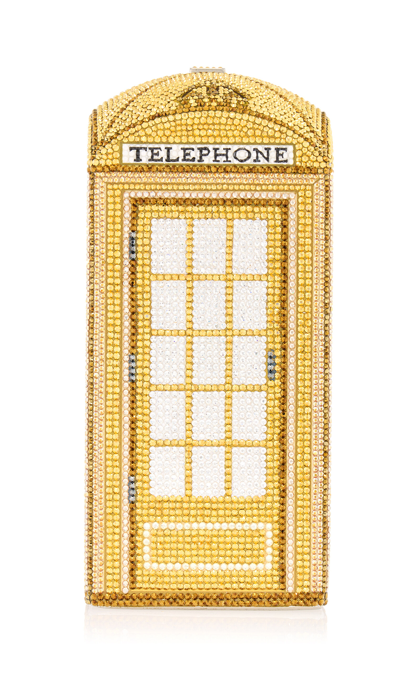 Judith Leiber Couture Gold London Call Crystal Clutch - Gold - OS