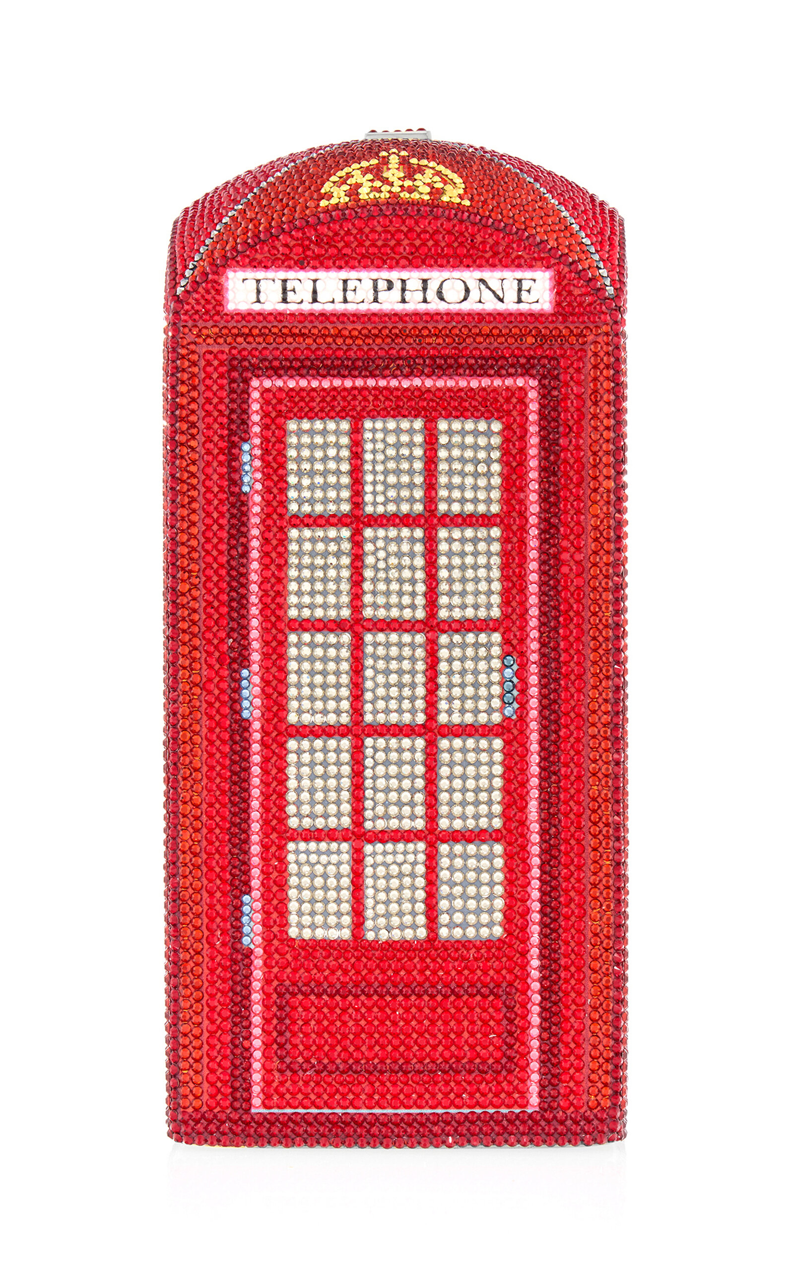 Judith Leiber Couture Red London Call Crystal Clutch - Red - OS