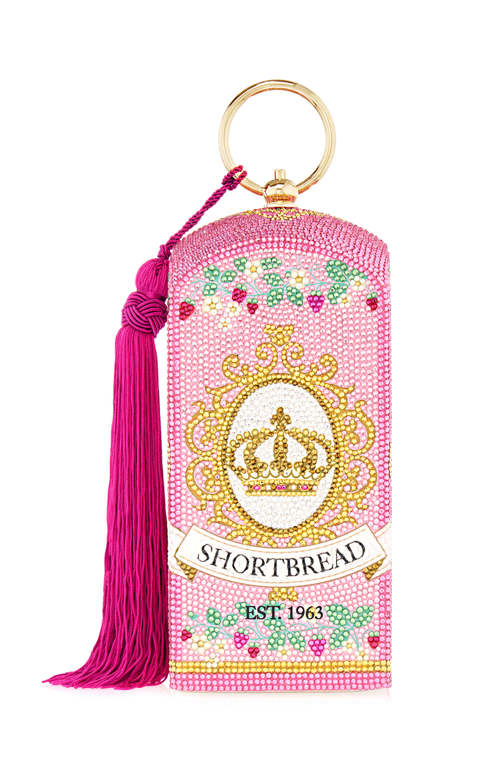 Judith Leiber Couture Shortbread Cookies Crystal Clutch - Pink - OS