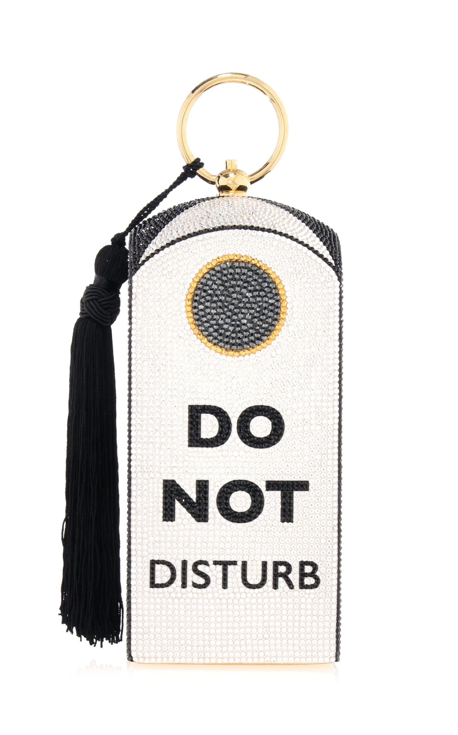 Judith Leiber Couture Do not Disturb Crystal Clutch - White - OS