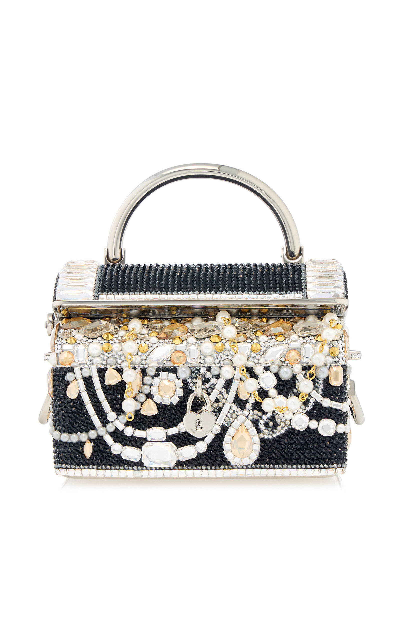 Judith Leiber Couture Black Abundance Crystal Clutch - Multi - OS
