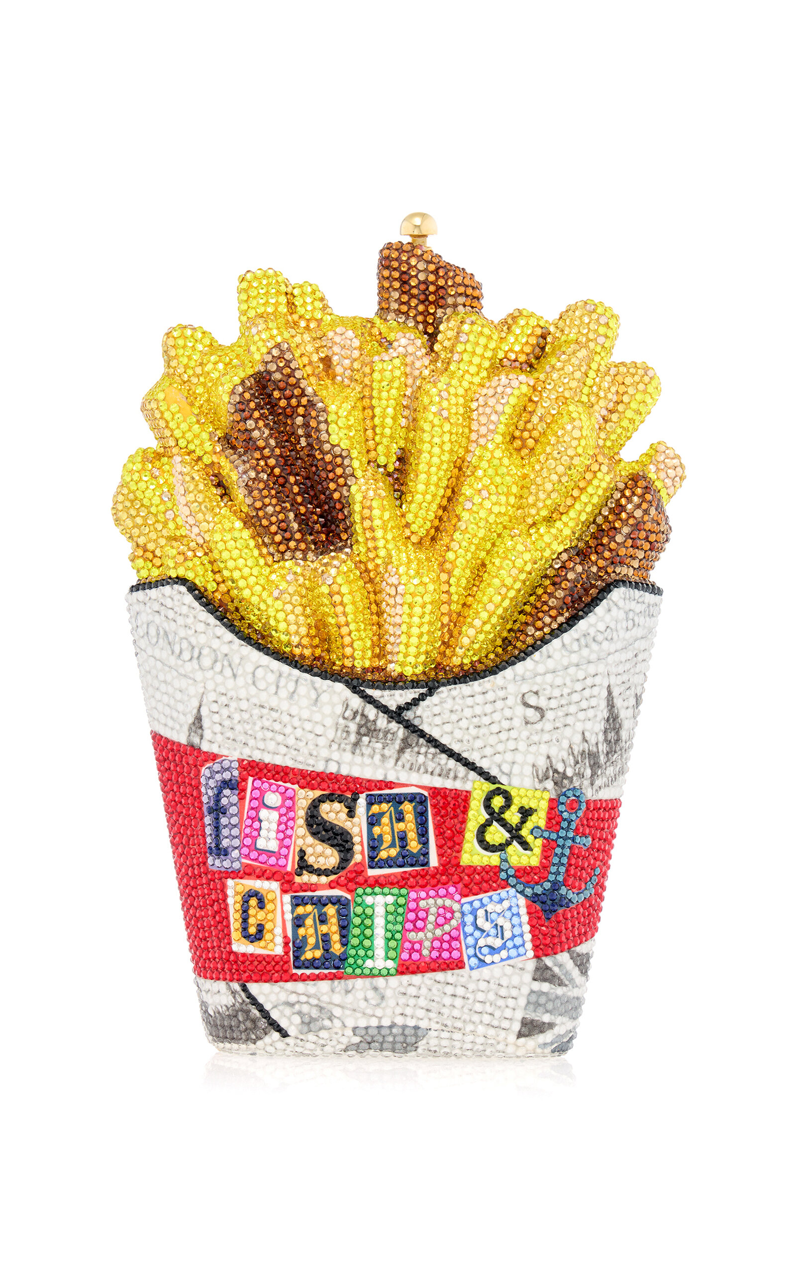 Judith Leiber Couture Fish And Chips Crystal Clutch - Multi - OS