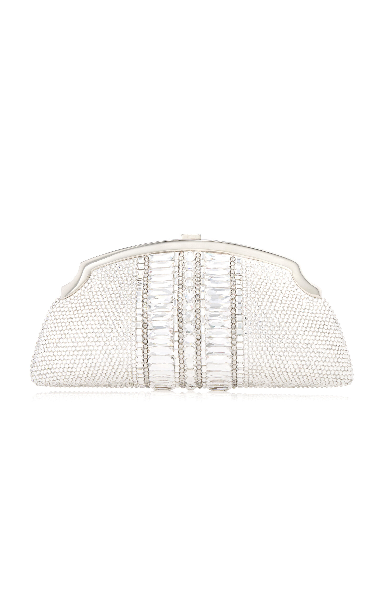 Judith Leiber Couture Mini Venetian Crystal Clutch - White - OS
