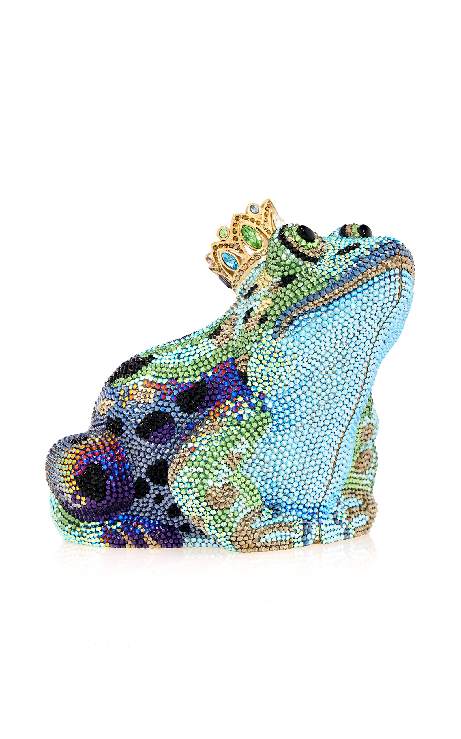 Judith Leiber Couture Prince Charming Crystal Clutch - Blue - OS