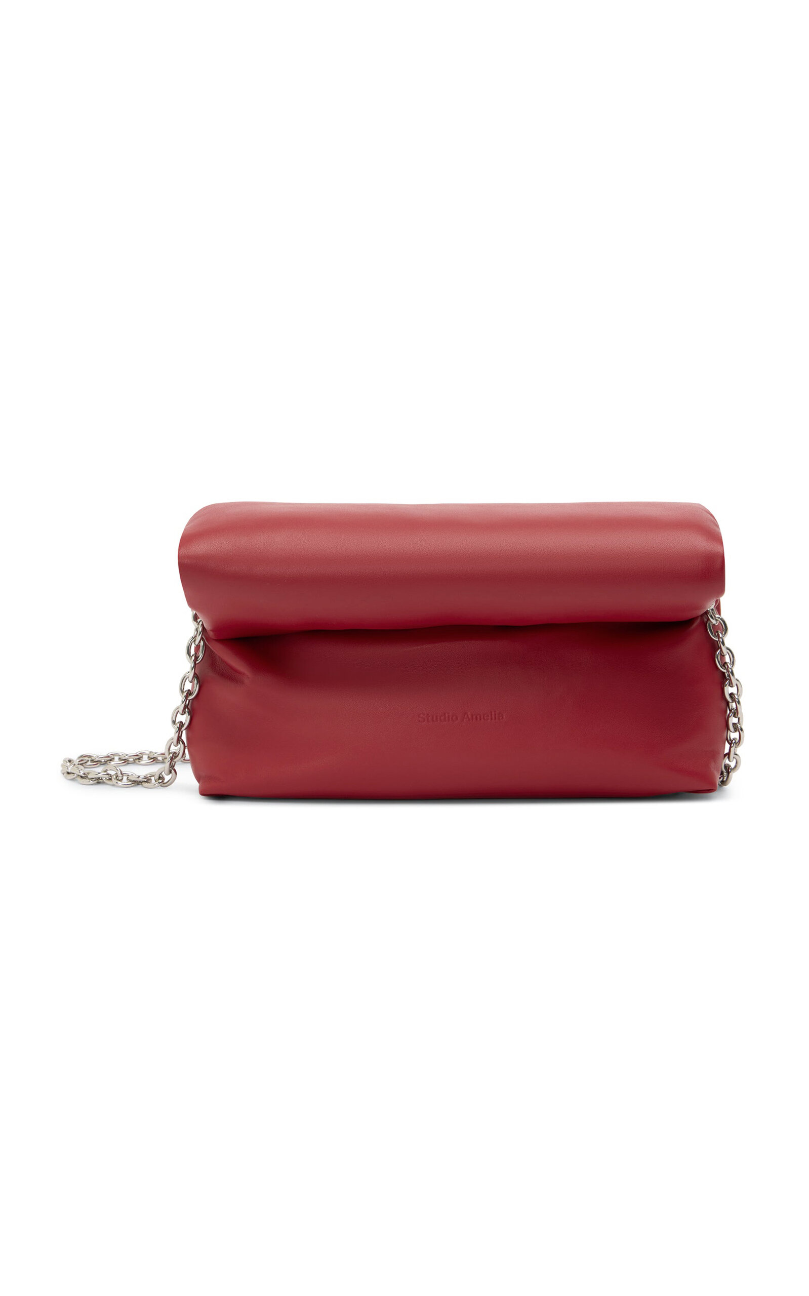 Studio Amelia Cloud Leather Clutch - Red - OS - Women's Clothing