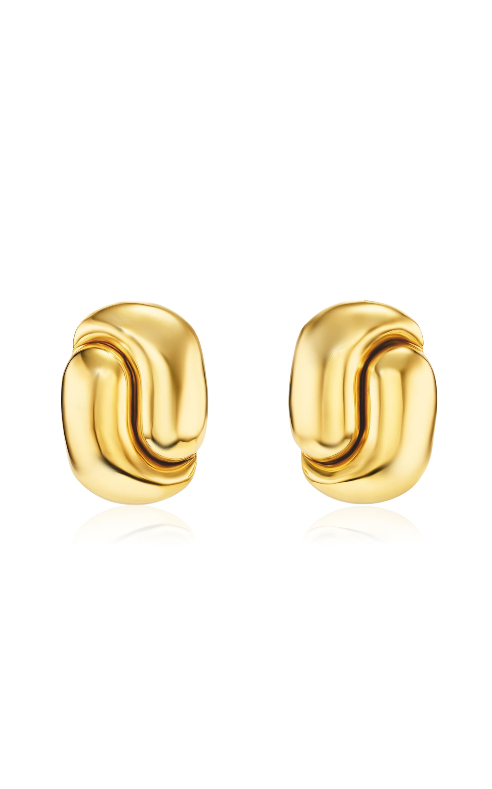 Pamela Zamore Holos 18k Yellow Gold Earrings In Gold