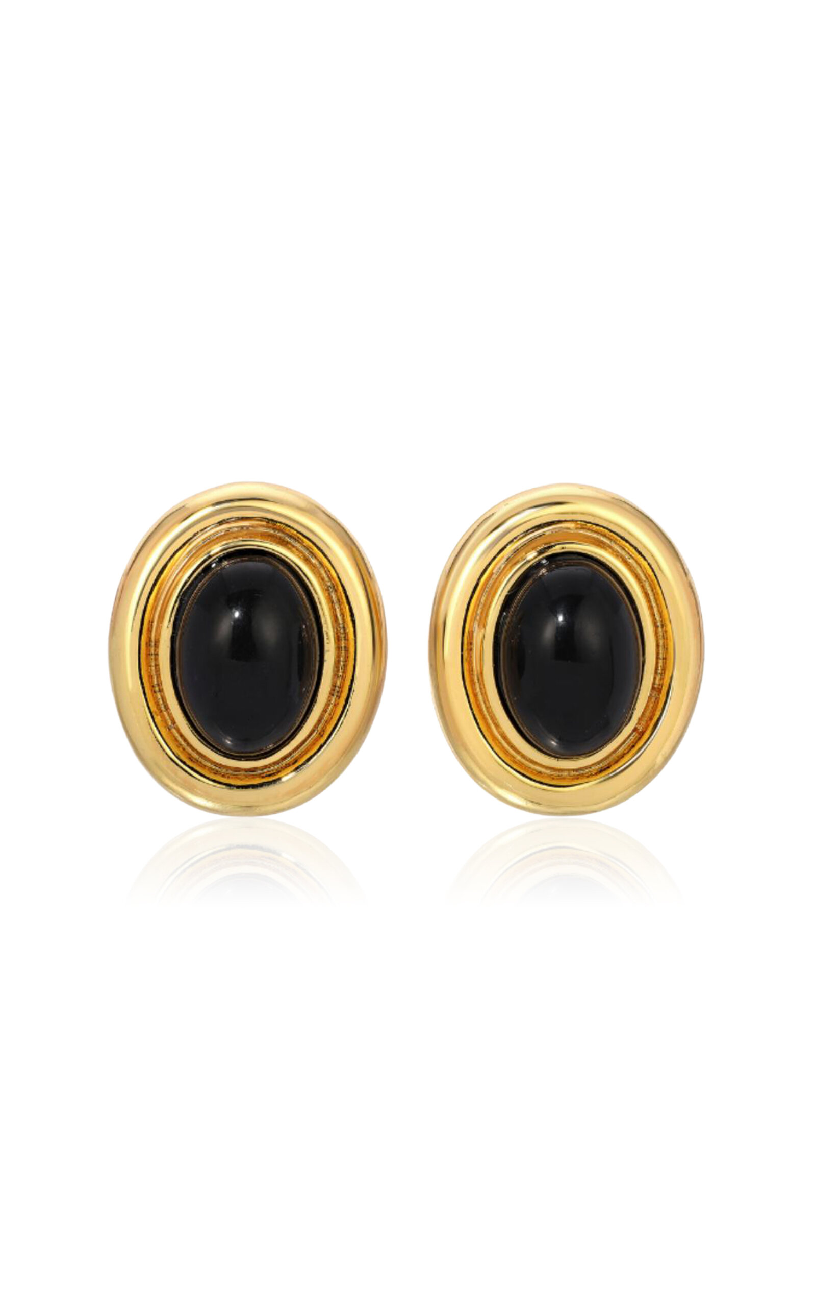 Heaven Mayhem Prize Gold-Plated Earrings - Black - OS - Moda Operandi