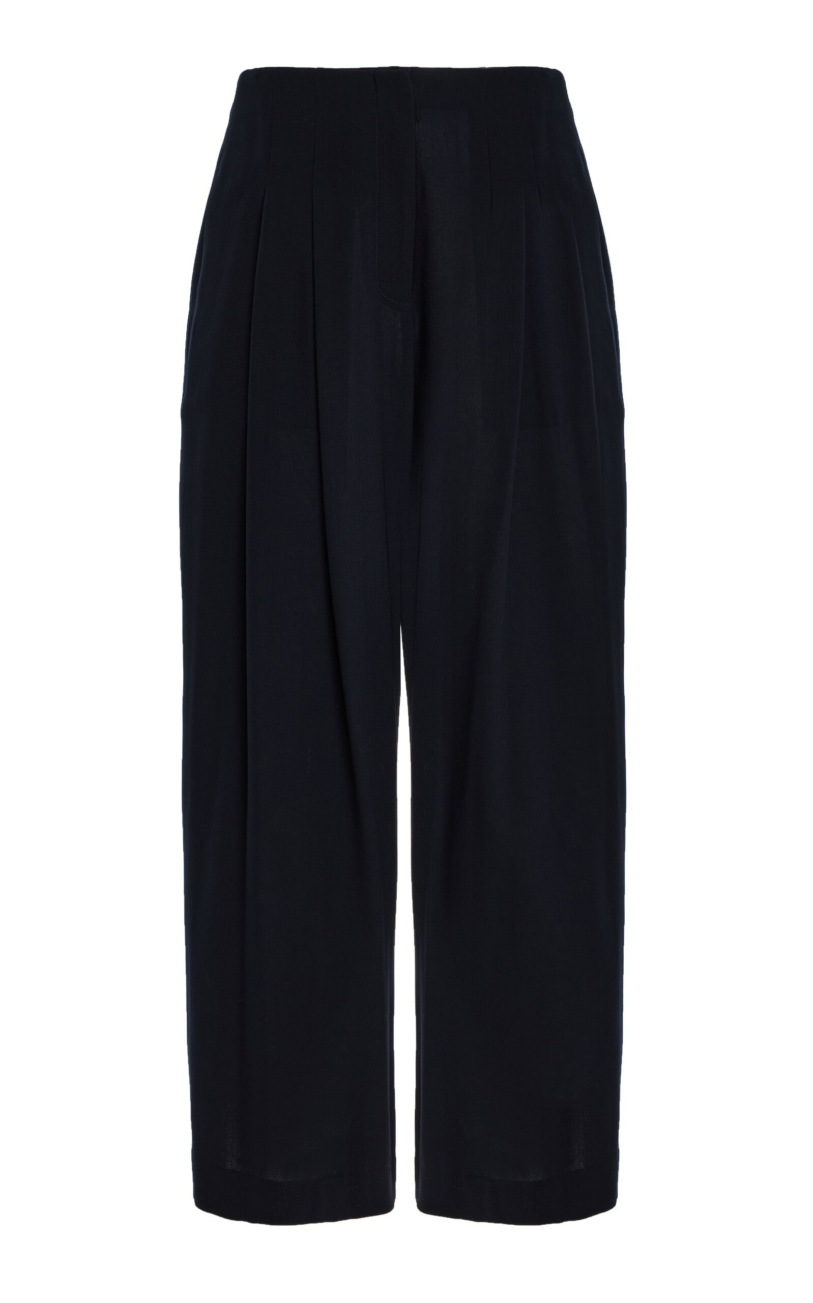 TWP Carries Pleated Wool Trousers - Navy