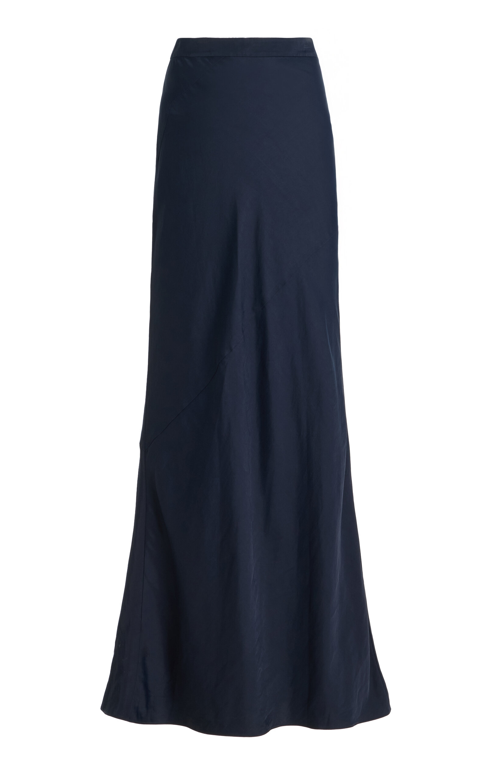 TWP My Endless Love Satin Maxi Skirt - Navy