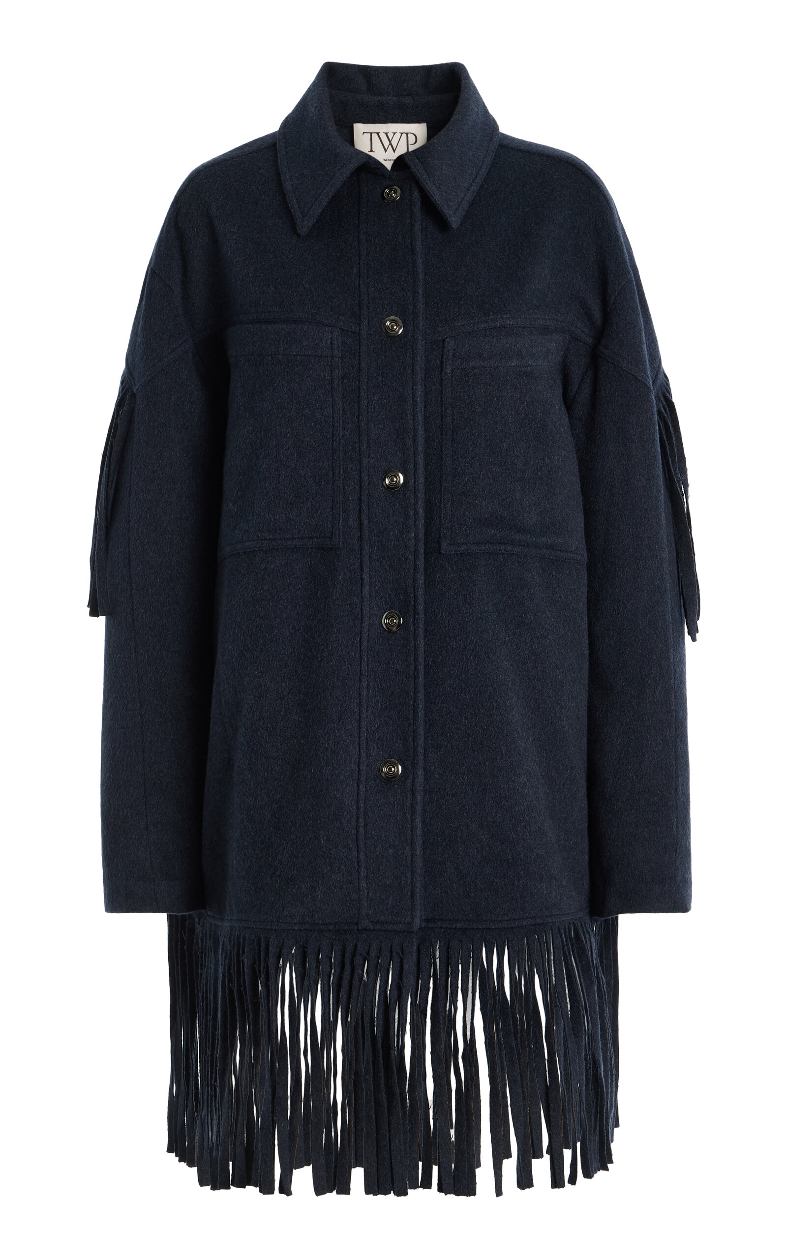 Twp Midnight Cowboy Cashmere Jacket In Blue