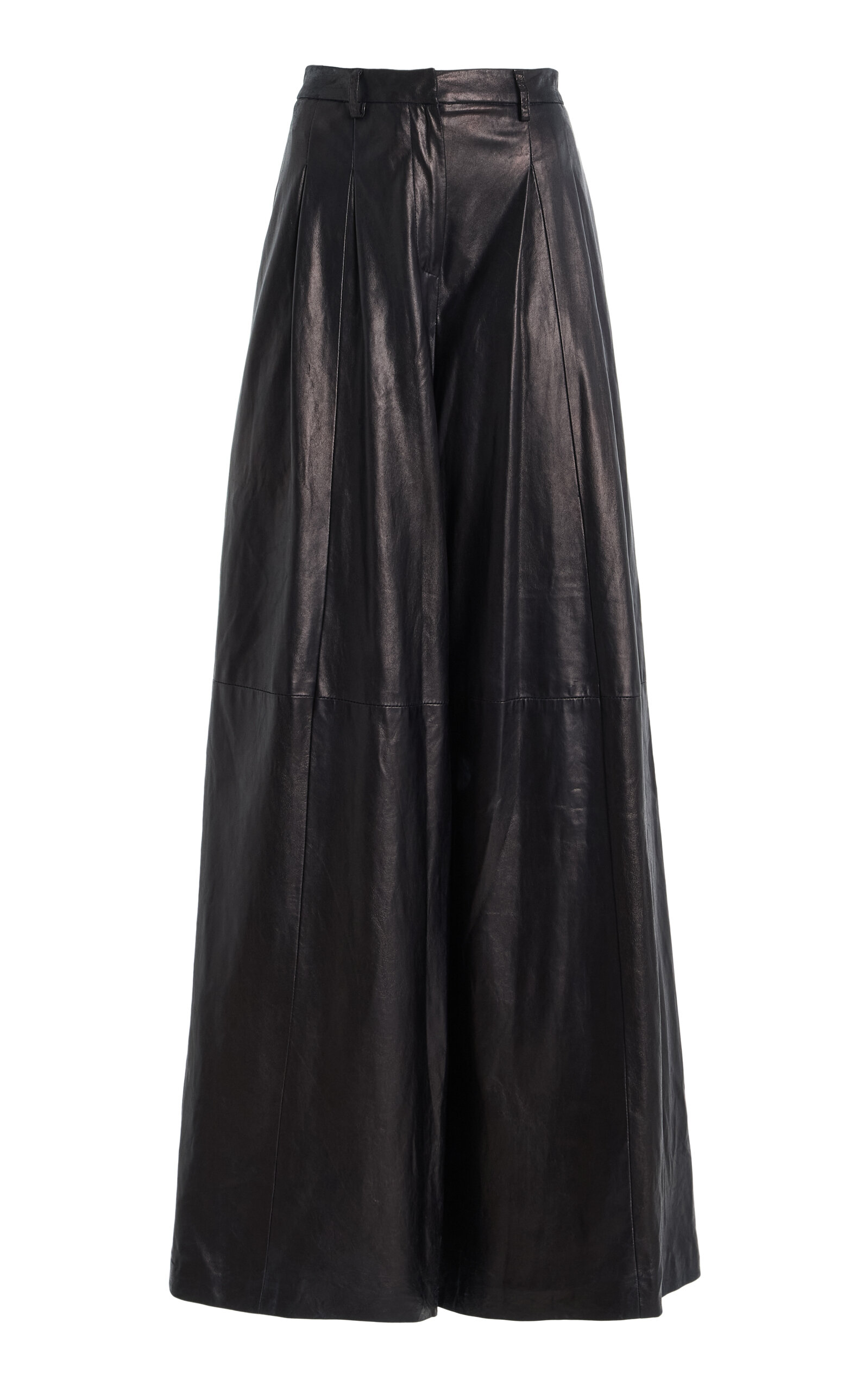 Twp Leather Avery Pleated Suede Pants In Brown