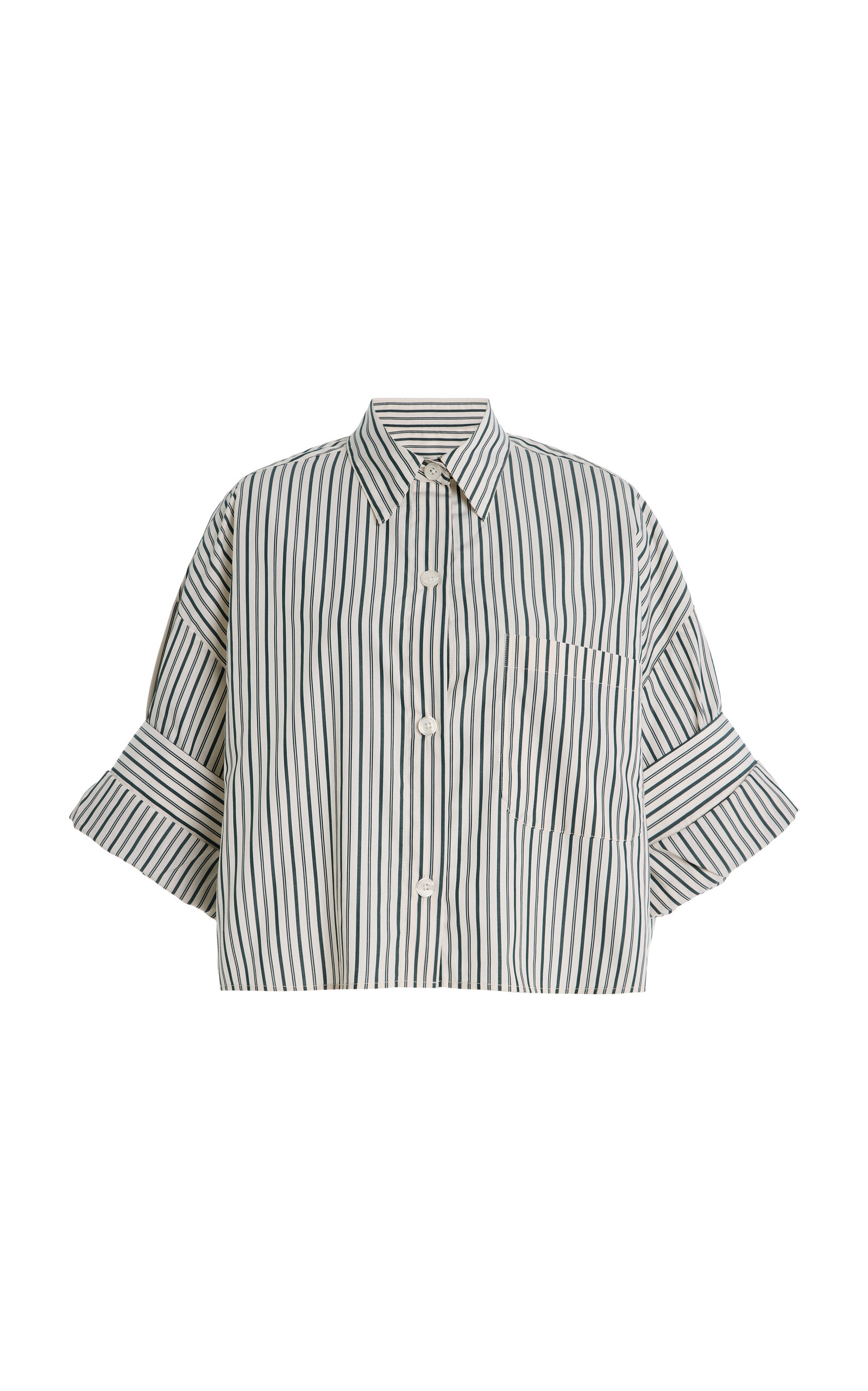 TWP Next Ex Cotton Shirt - Stripe - XS/S