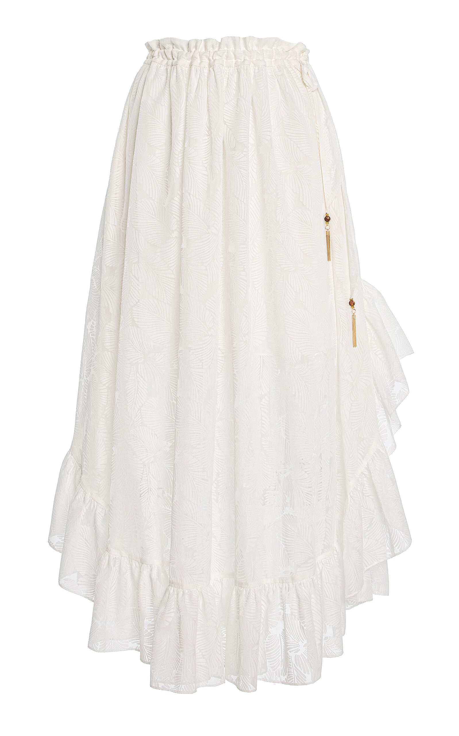Zimmermann Daylight Ruffled Maxi Skirt In White