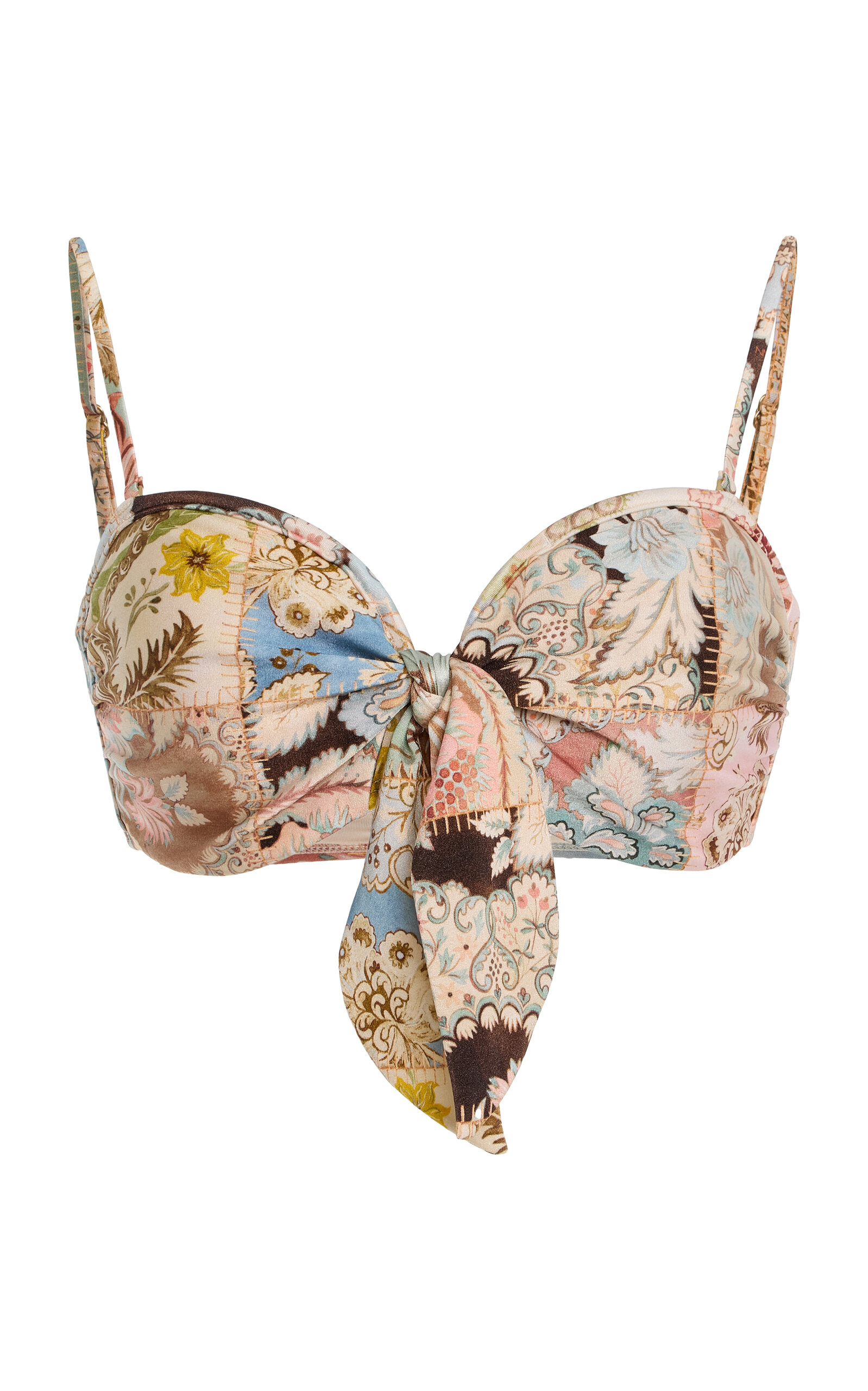Zimmermann Daylight Tie Bikini Top In Multi
