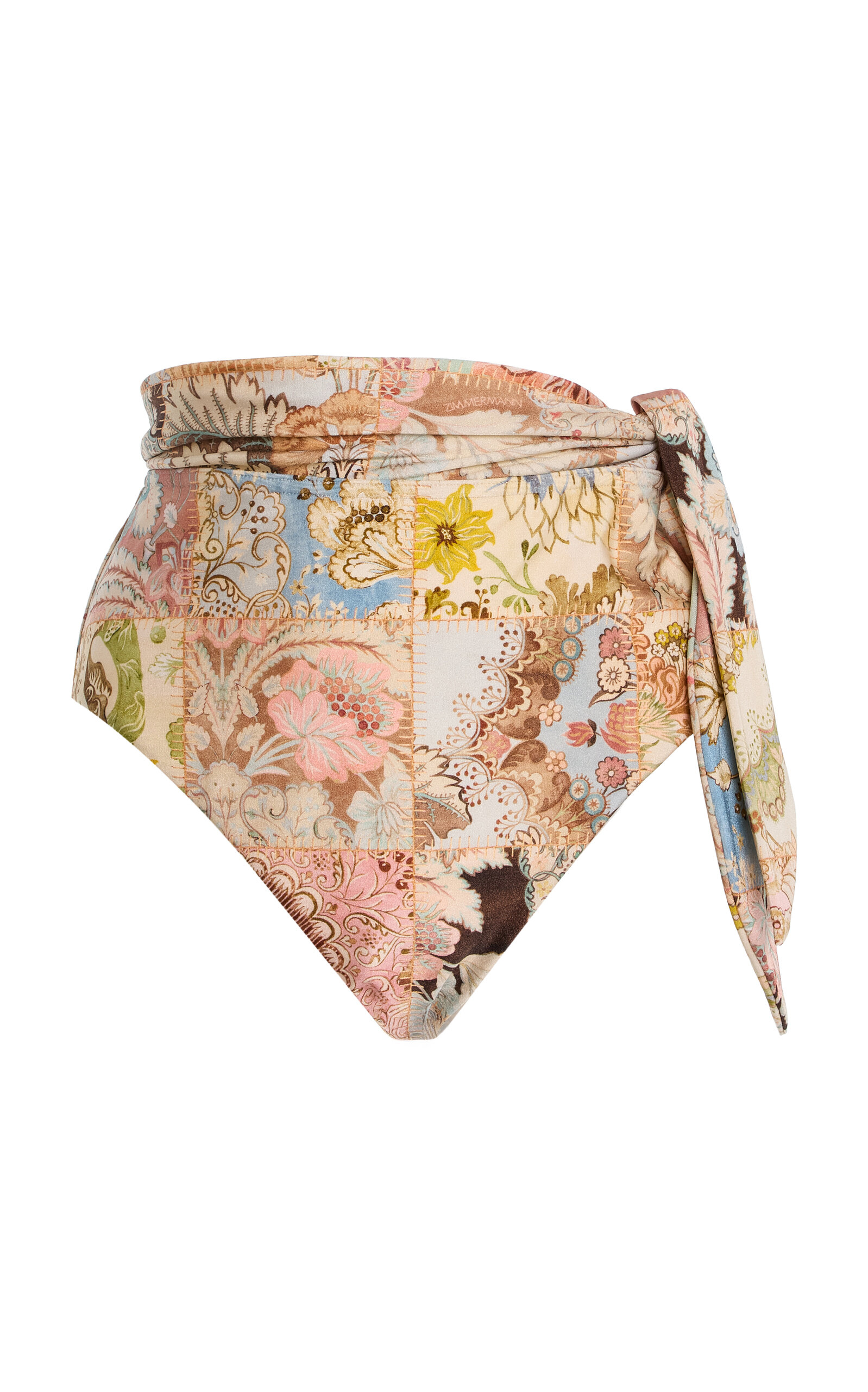 Zimmermann Daylight High-rise Bikini Bottoms In Multi