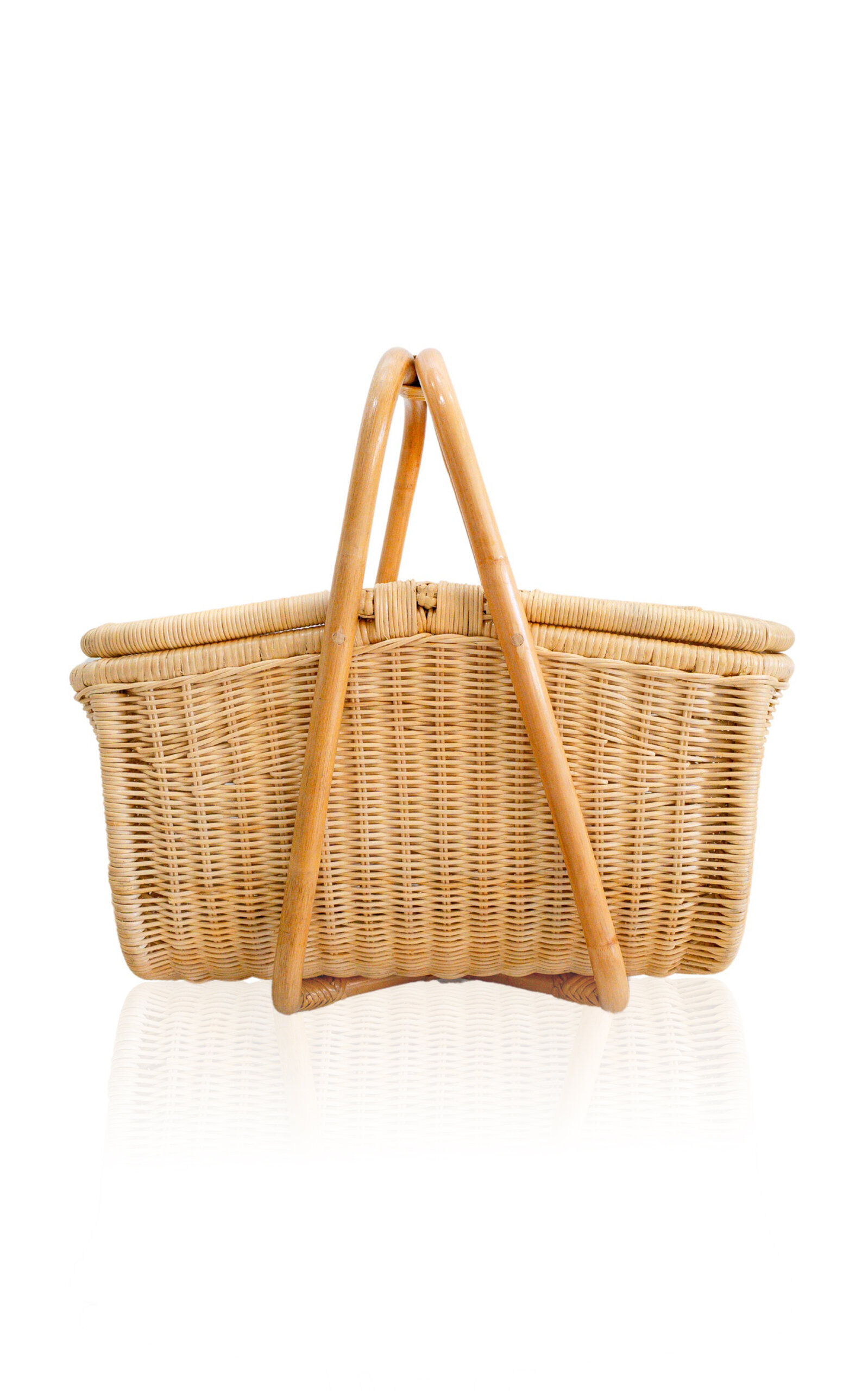 MOMIJI Aurelie Rattan Picnic Basket - Brown