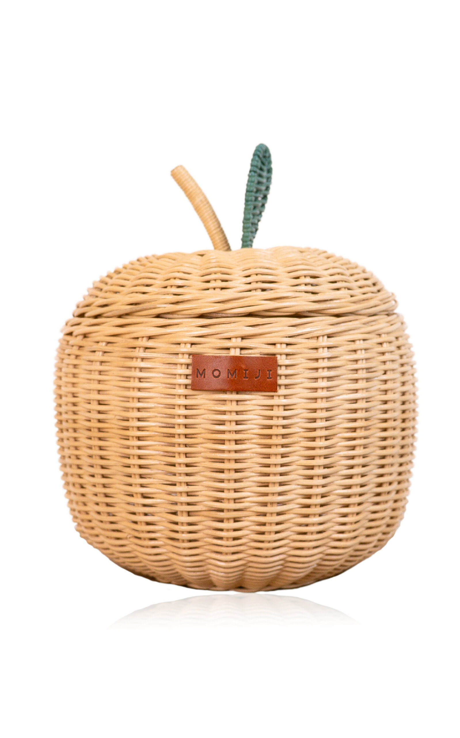 Momiji Apple Small Rattan Storage Basket In Brown