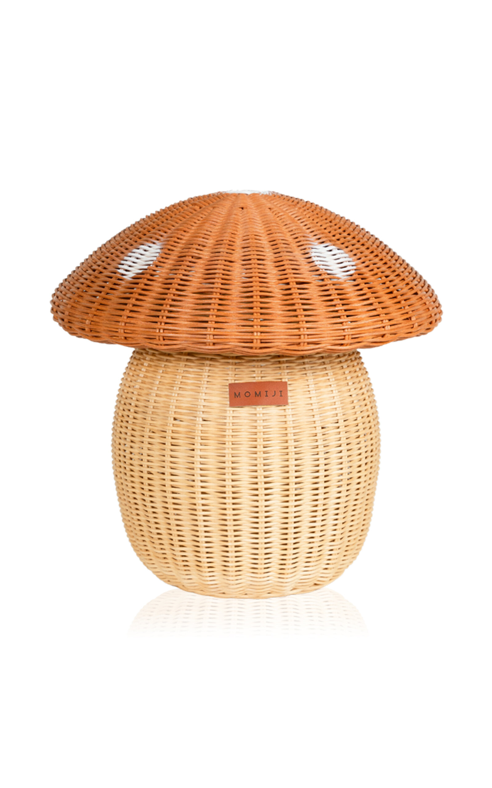 Momiji Mushroom Rattan Storage Basket In Brown