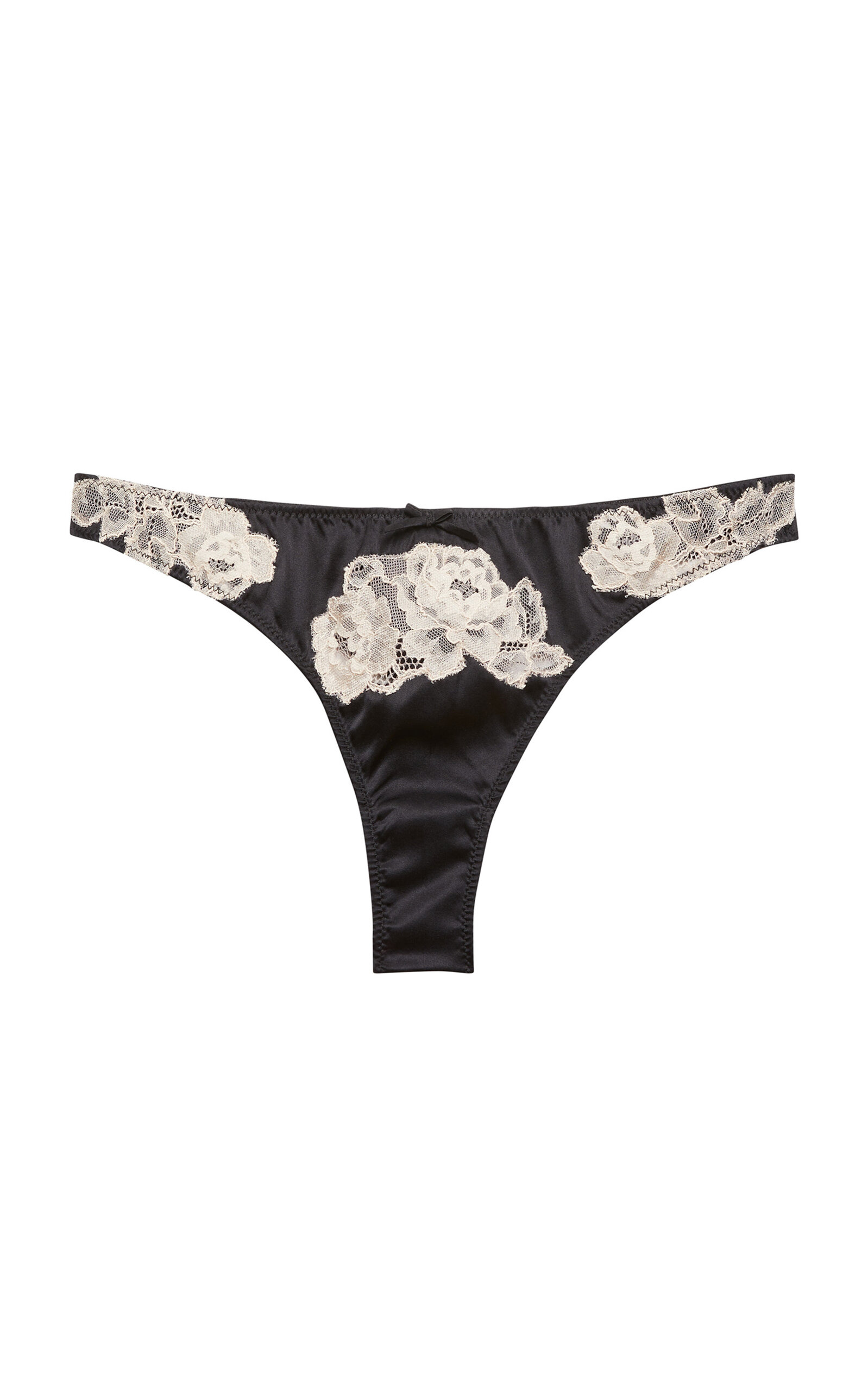 Fleur du Mal Juliet Stretch-Silk Lace Thong