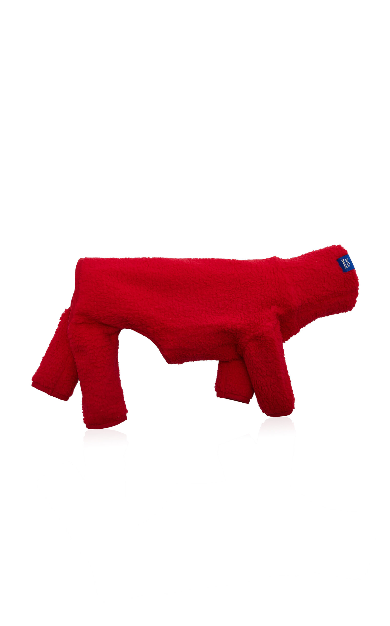 Little Beast Fleece Dog Onesie In Red