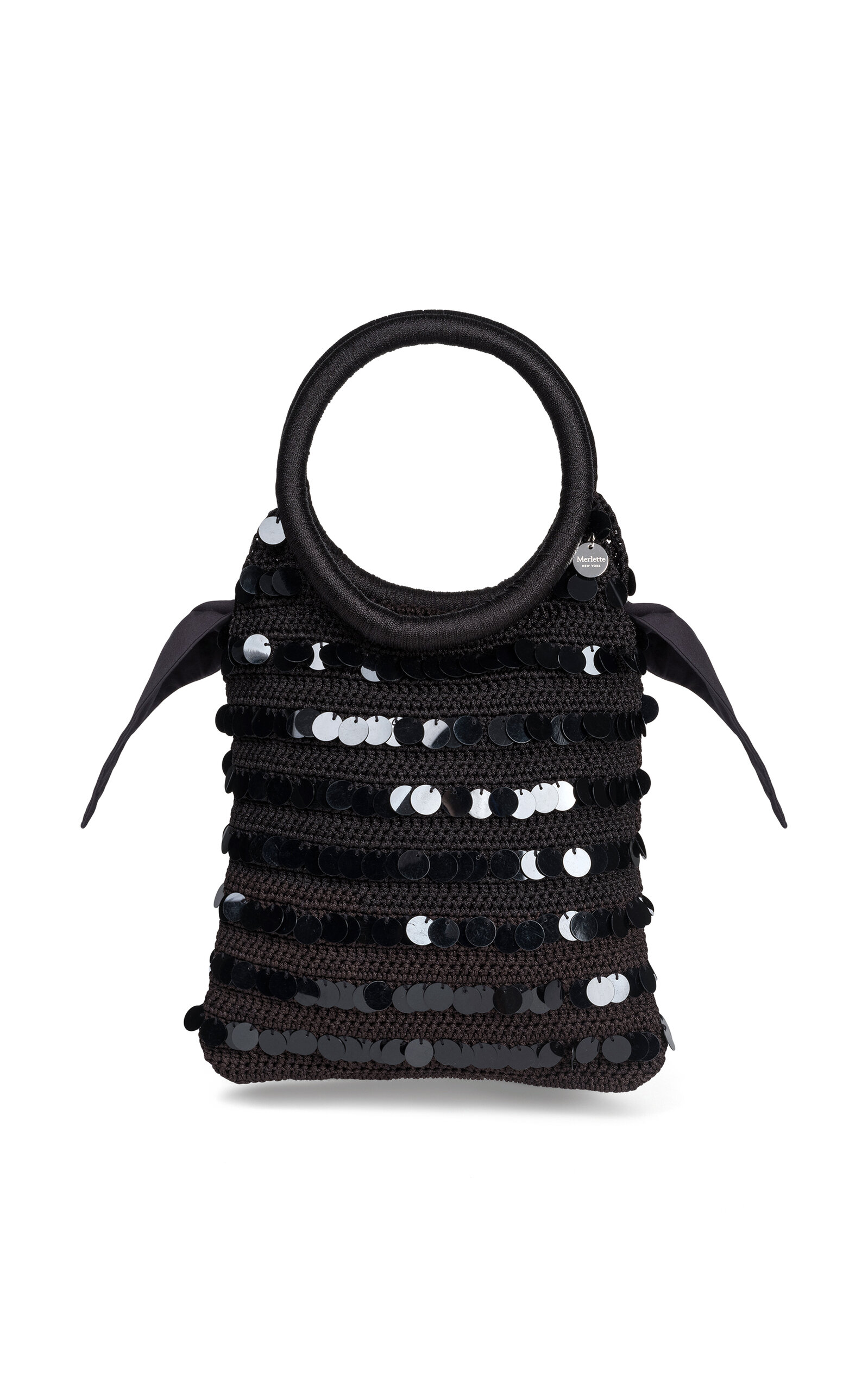 Merlette Maris Sequined Bag - Black - OS