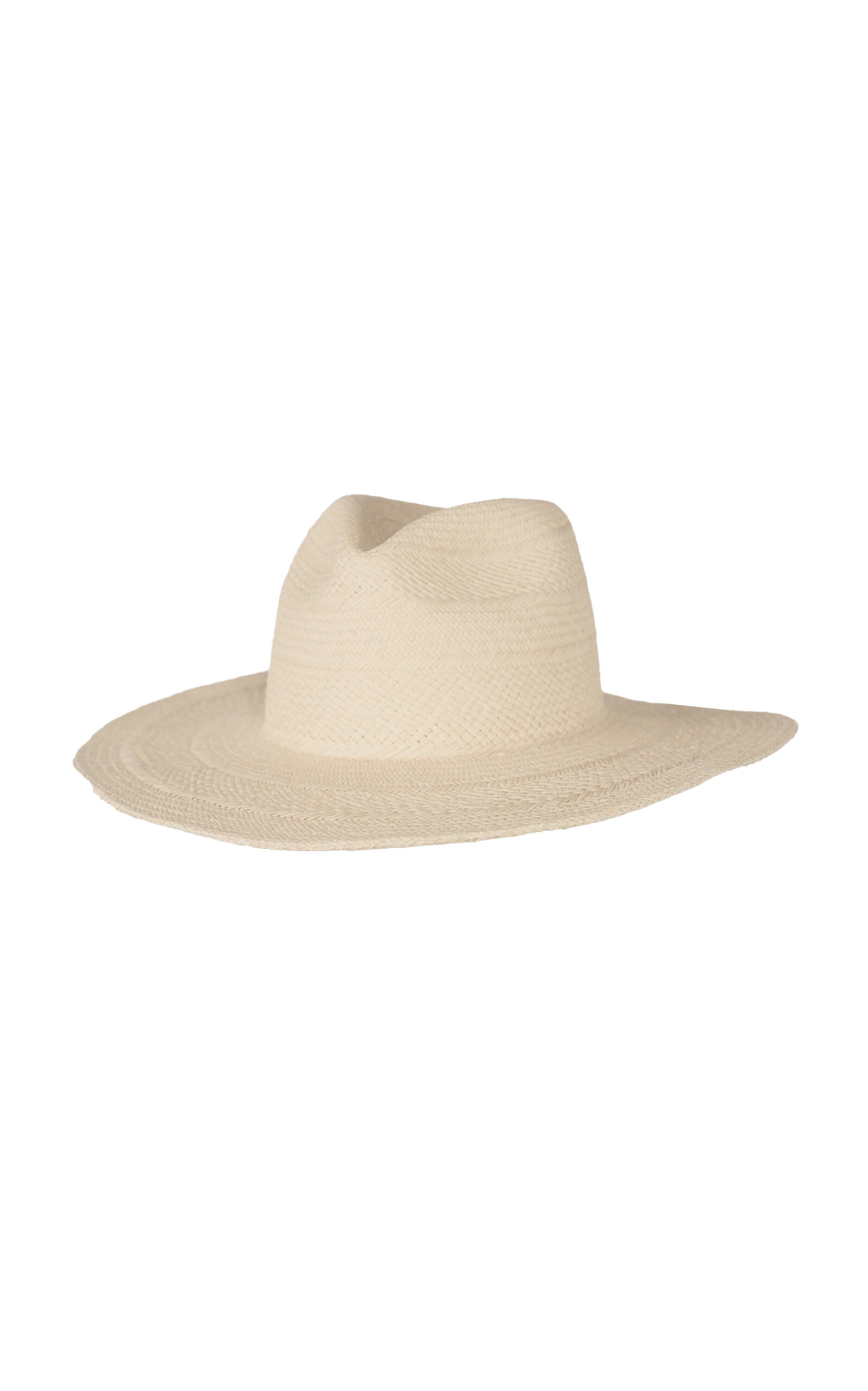 Janessa Leone Capri Straw Fedora In Neutral