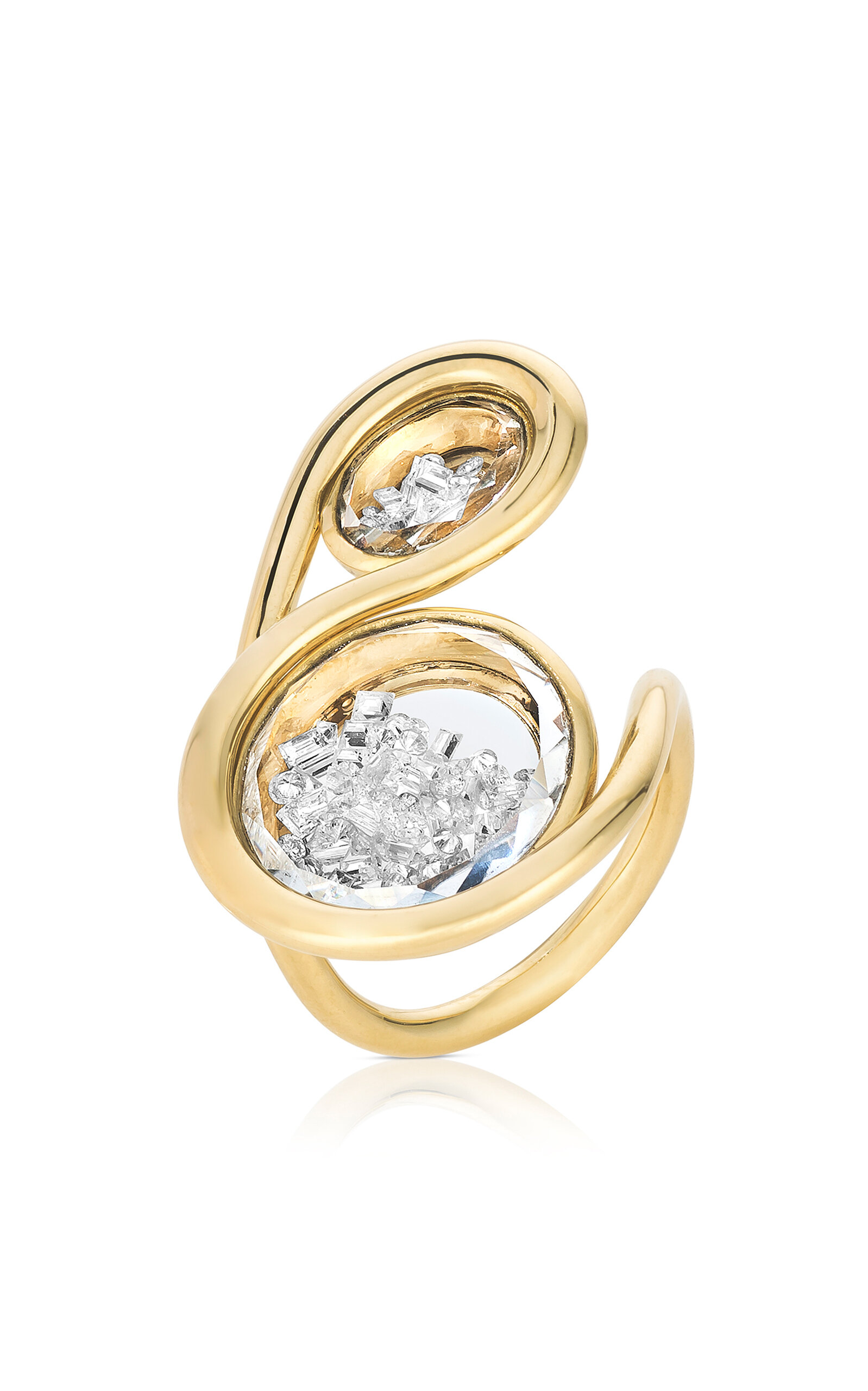 Moritz Glik Clave 18k Yellow Gold Diamond Ring In Gold