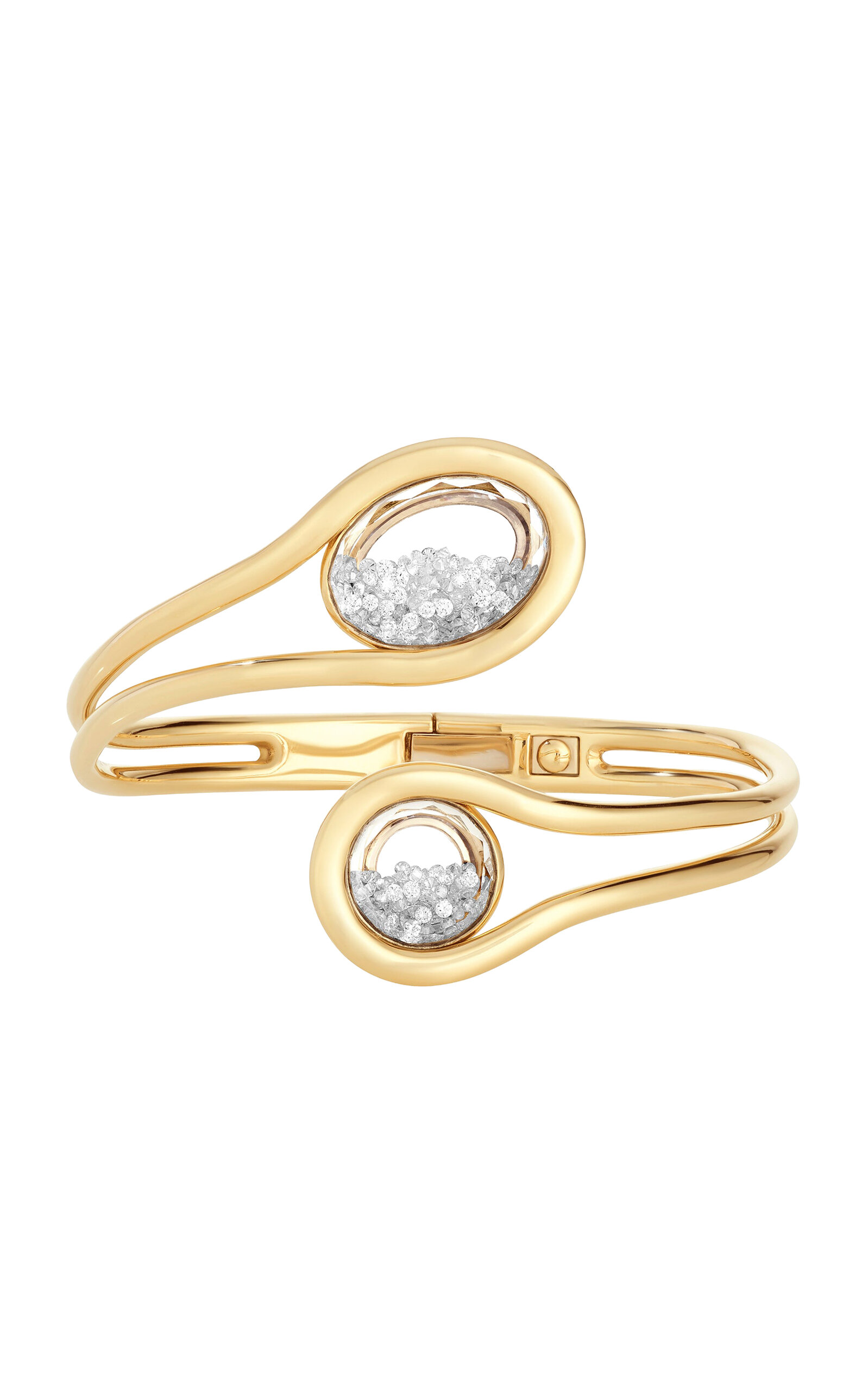 Moritz Glik Cascavel 18k Yellow Gold Diamond Sapphire Bracelet In Gold